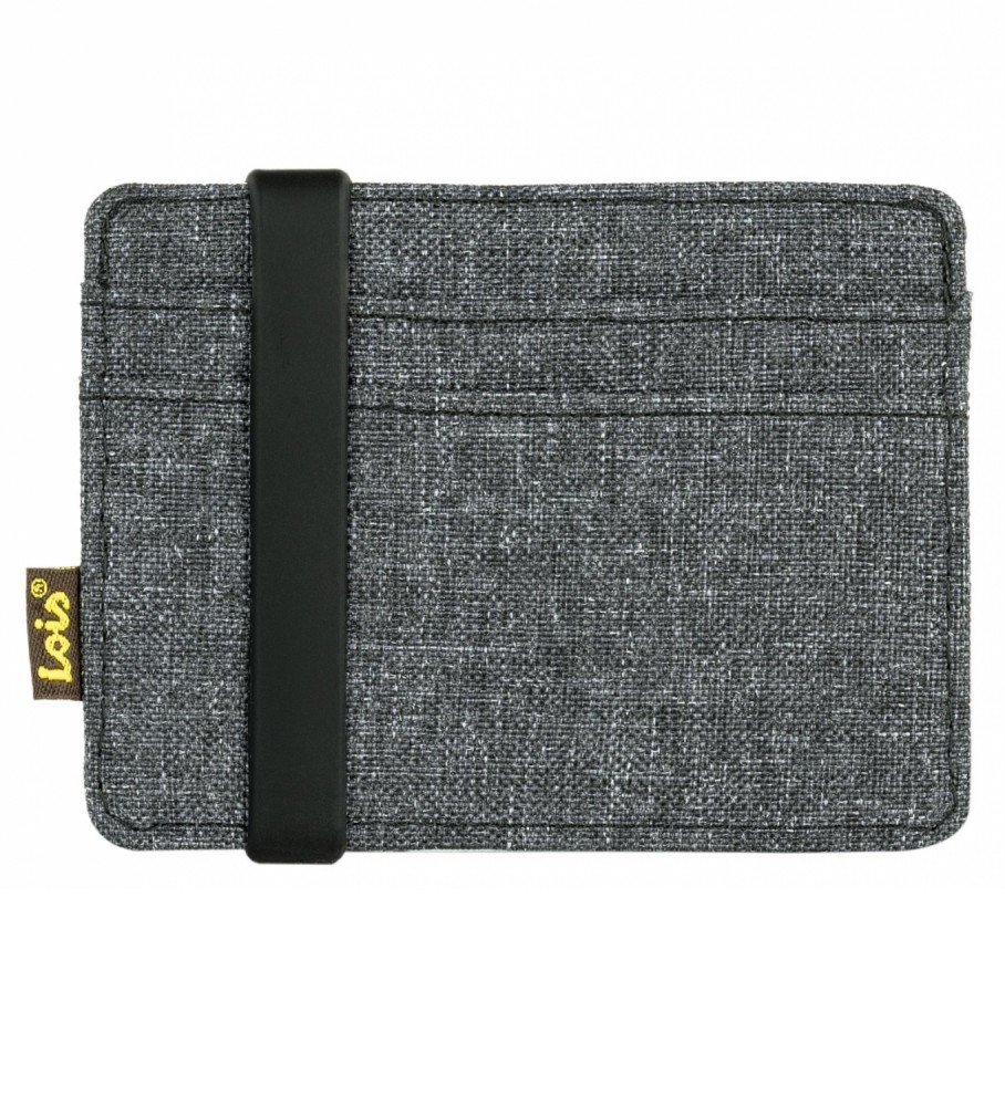 Lois Jeans Porta-cartes RFID LOIS 203698 cor cinzento-escuro
