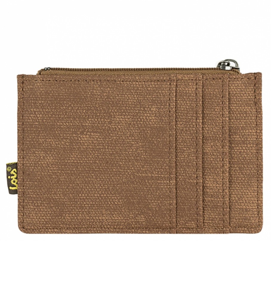 Lois Jeans Porta carte a portafoglio con protezione RFID LOIS 203622 color cammello
