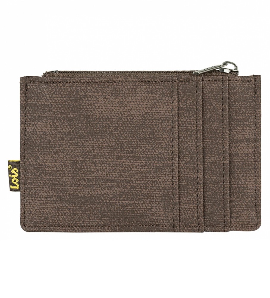 Lois Jeans LOIS 203622 Porta-cartes com proteco RFID cor castanha