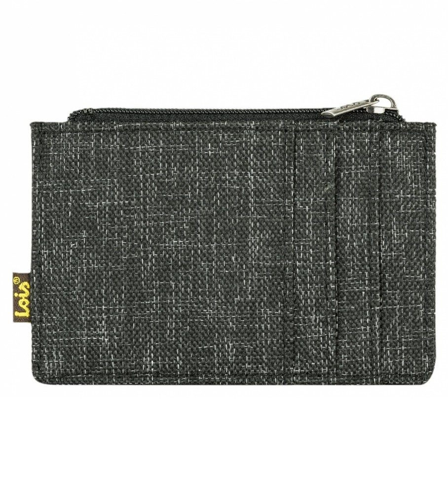 Lois Jeans Tarjetero Monedero con proteccin RFID LOIS 203642 color negro