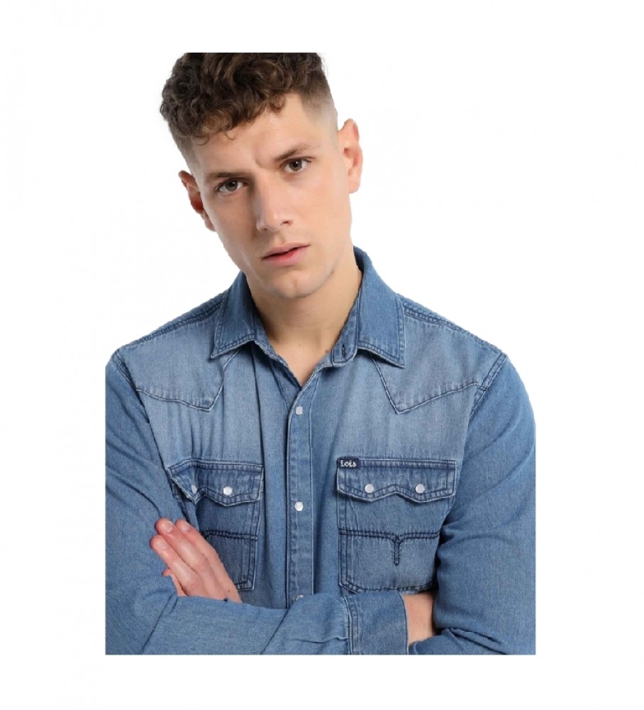 Lois Camisa Denim Light azul - Tienda Esdemarca moda, calzado y  complementos - zapatos de marca y zapatillas de marca