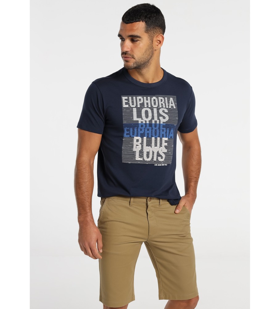 Lois T-shirt blu navy Euphoria