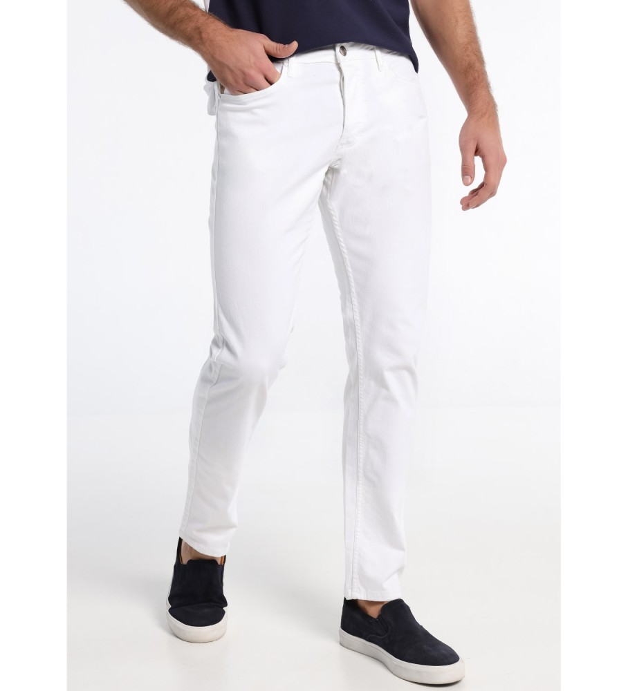 Lois Calça Jeans Denim Branco Regular Fit Branco