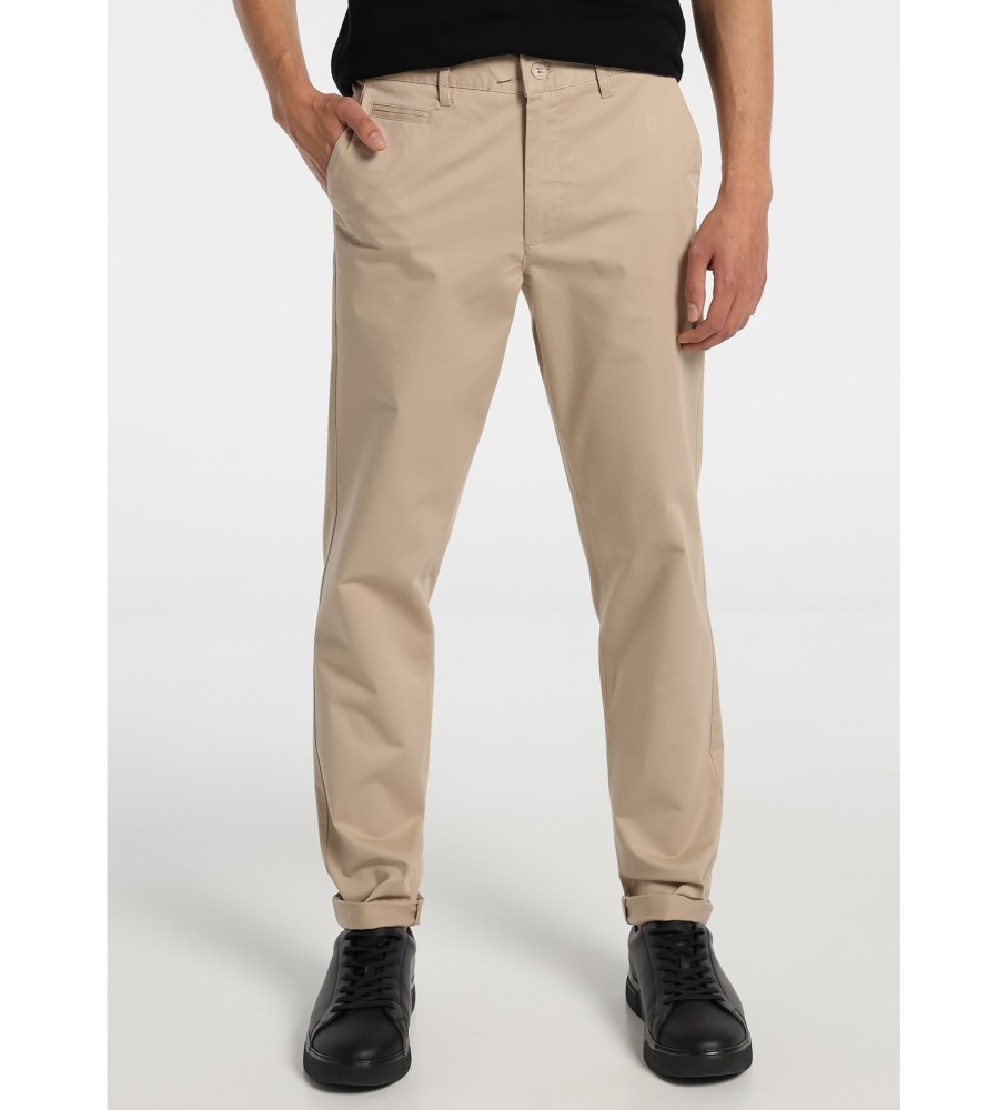 Lois Pantaloni Chino Colore Raso|Regular Fit Marrone - Esdemarca Store  moda, calzature e accessori - migliori marche di scarpe e scarpe firmate