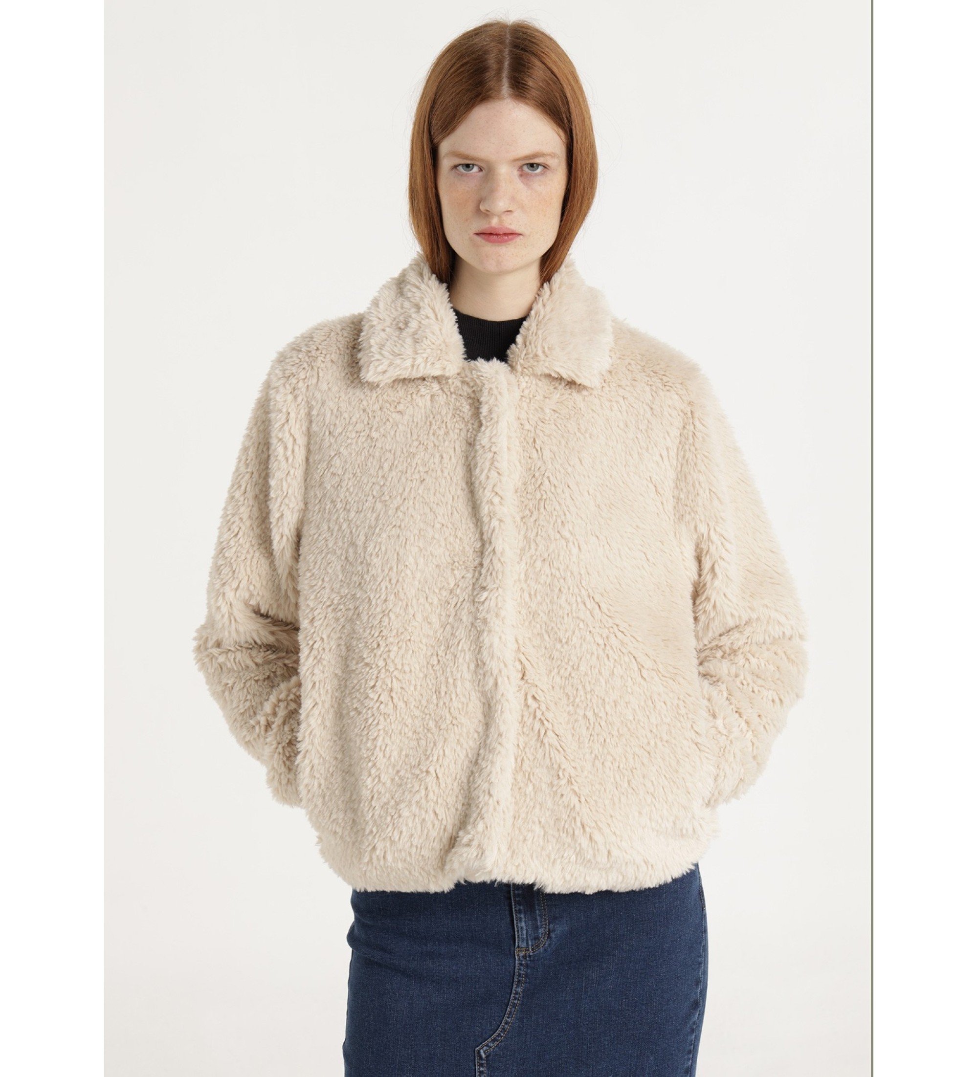 Lois Jeans Chaqueta Lana Almond beige