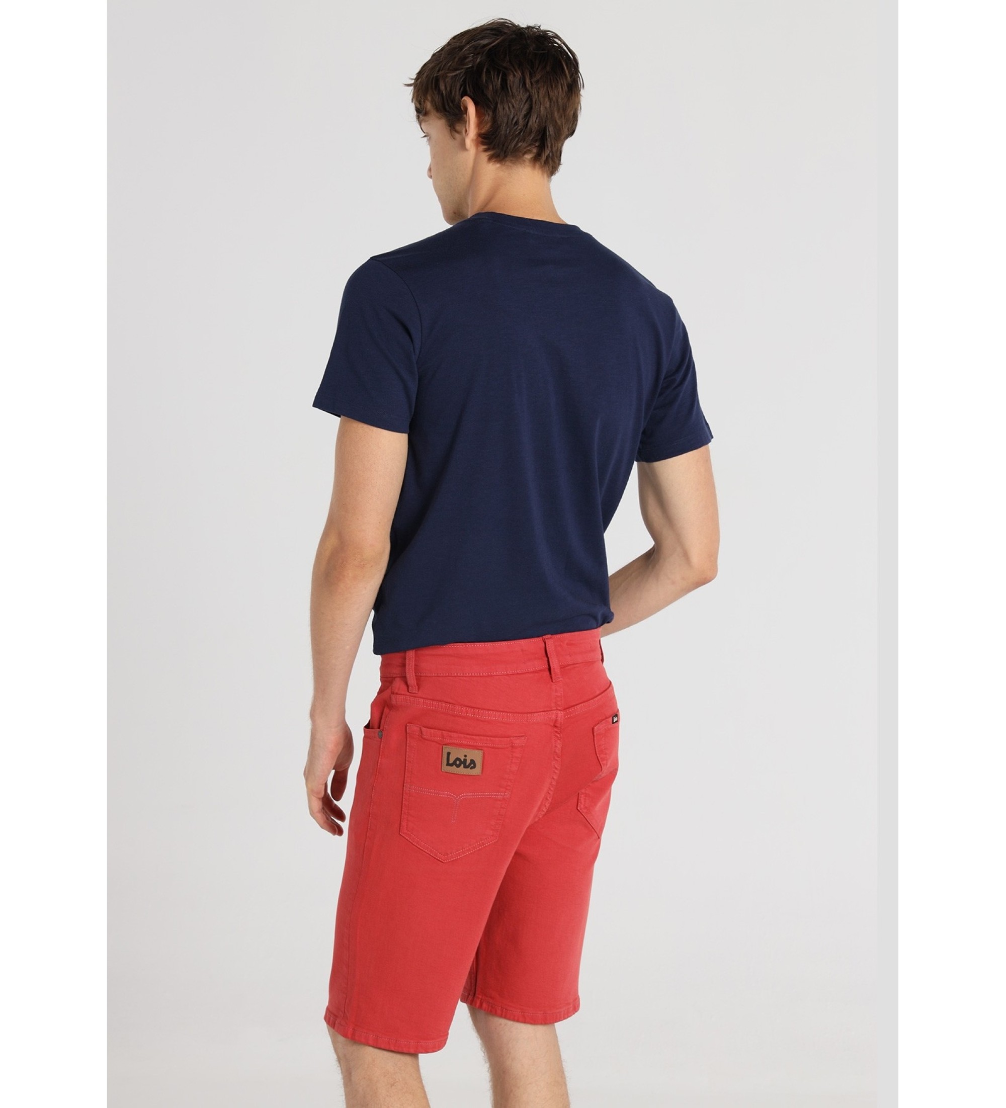 Lois Jeans Bermuda Twill fabric red