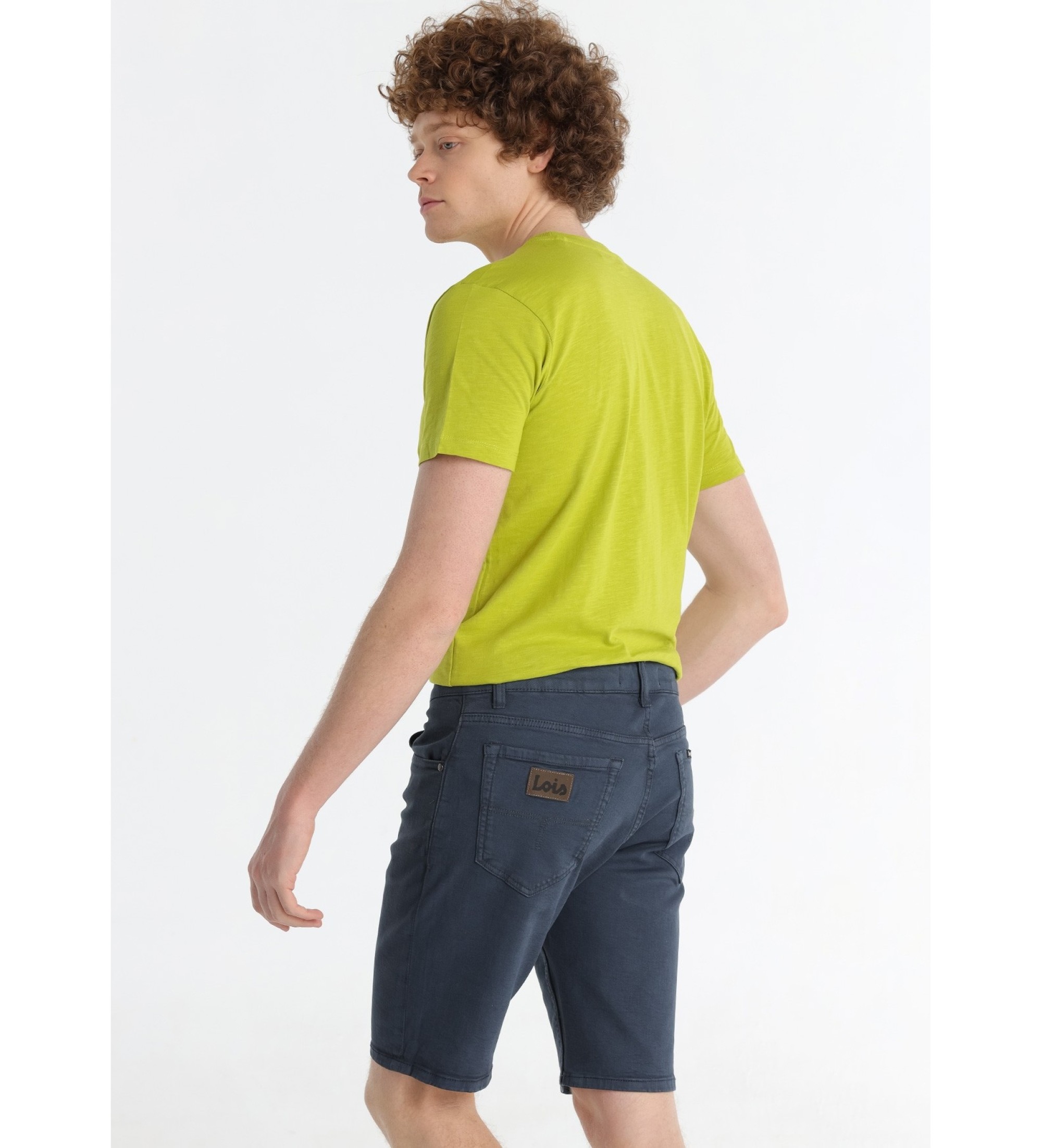 Lois Jeans Short slim fit azul