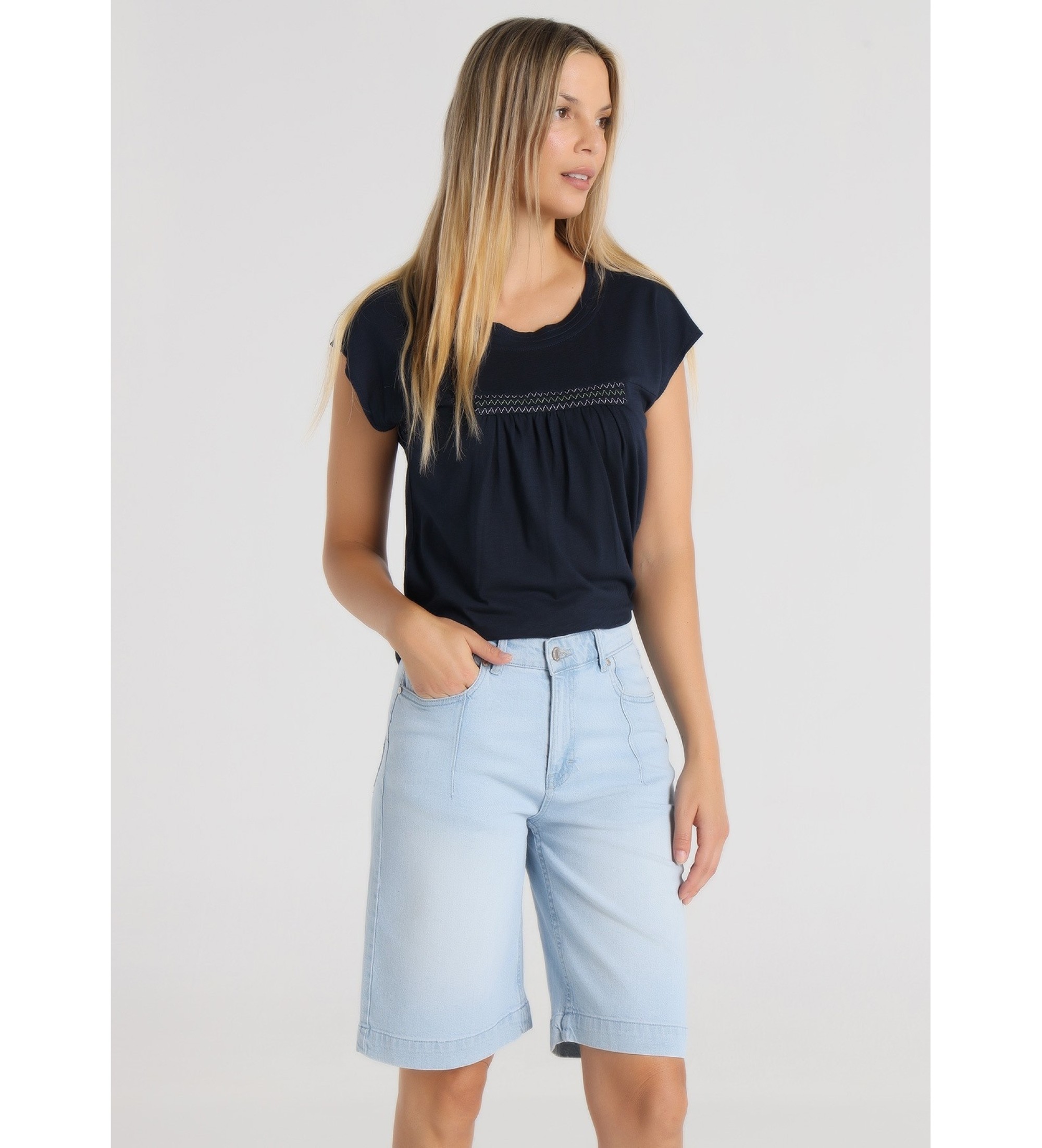 Lois Jeans Modre kratke hlače iz džinsa