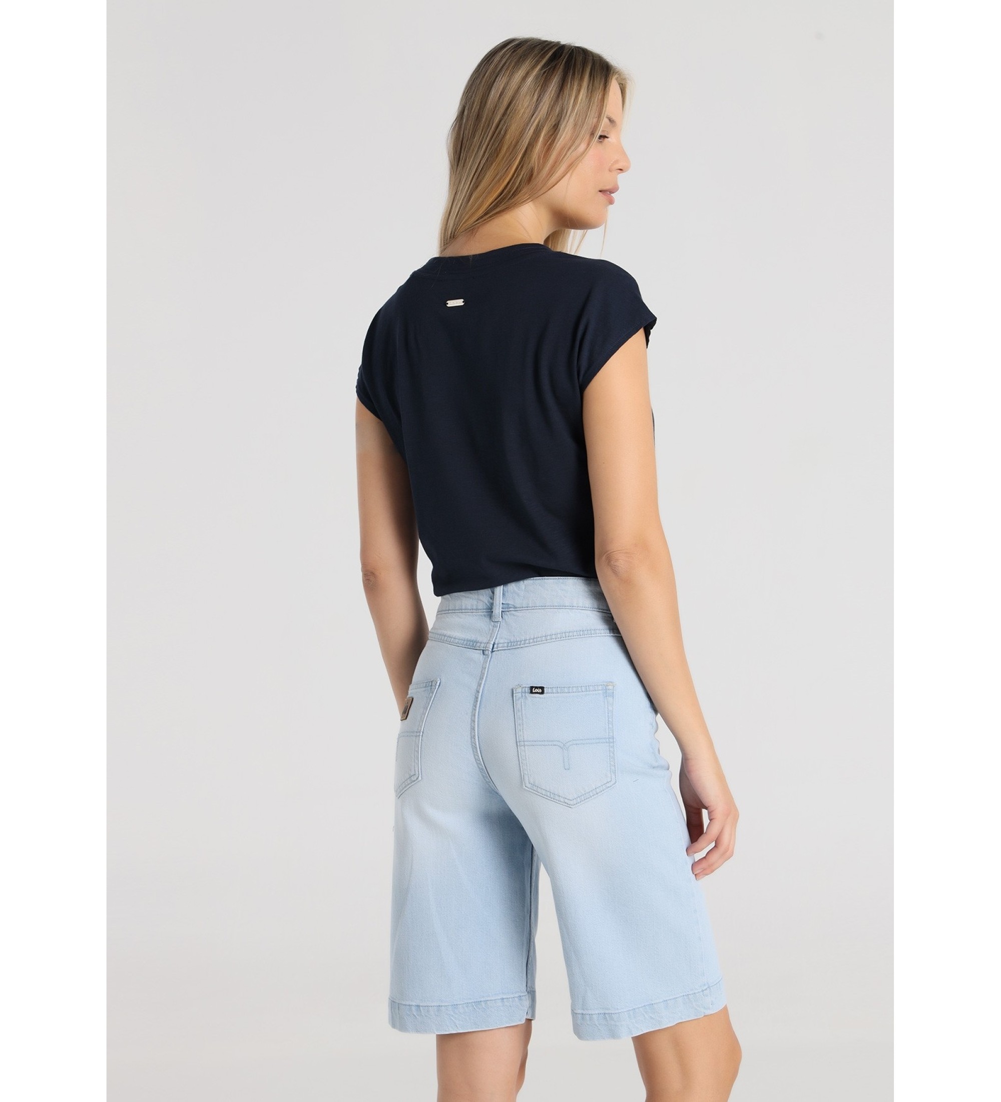 Lois Jeans Modre kratke hlače iz džinsa