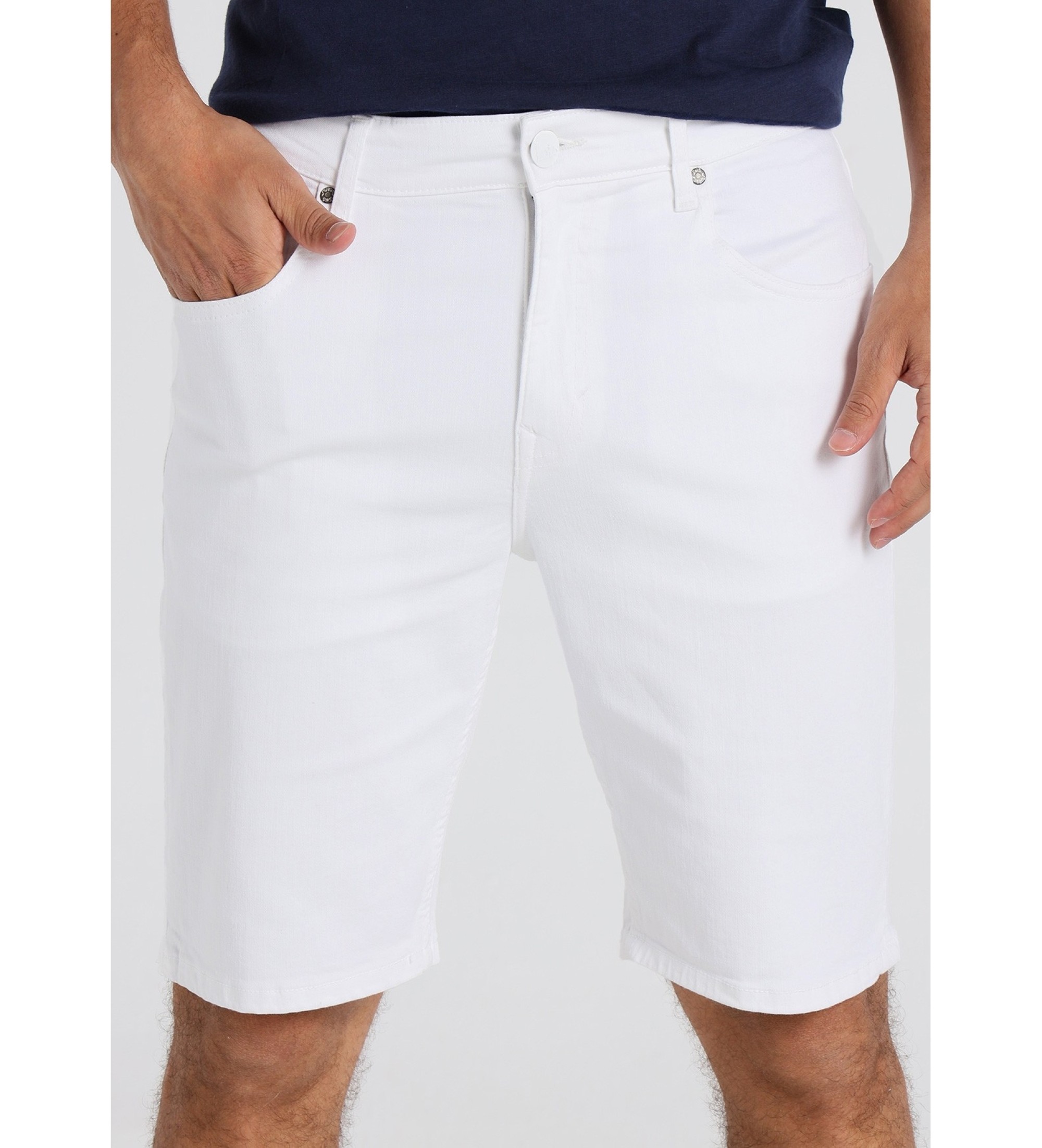 Lois Jeans Bermuda en denim blanc