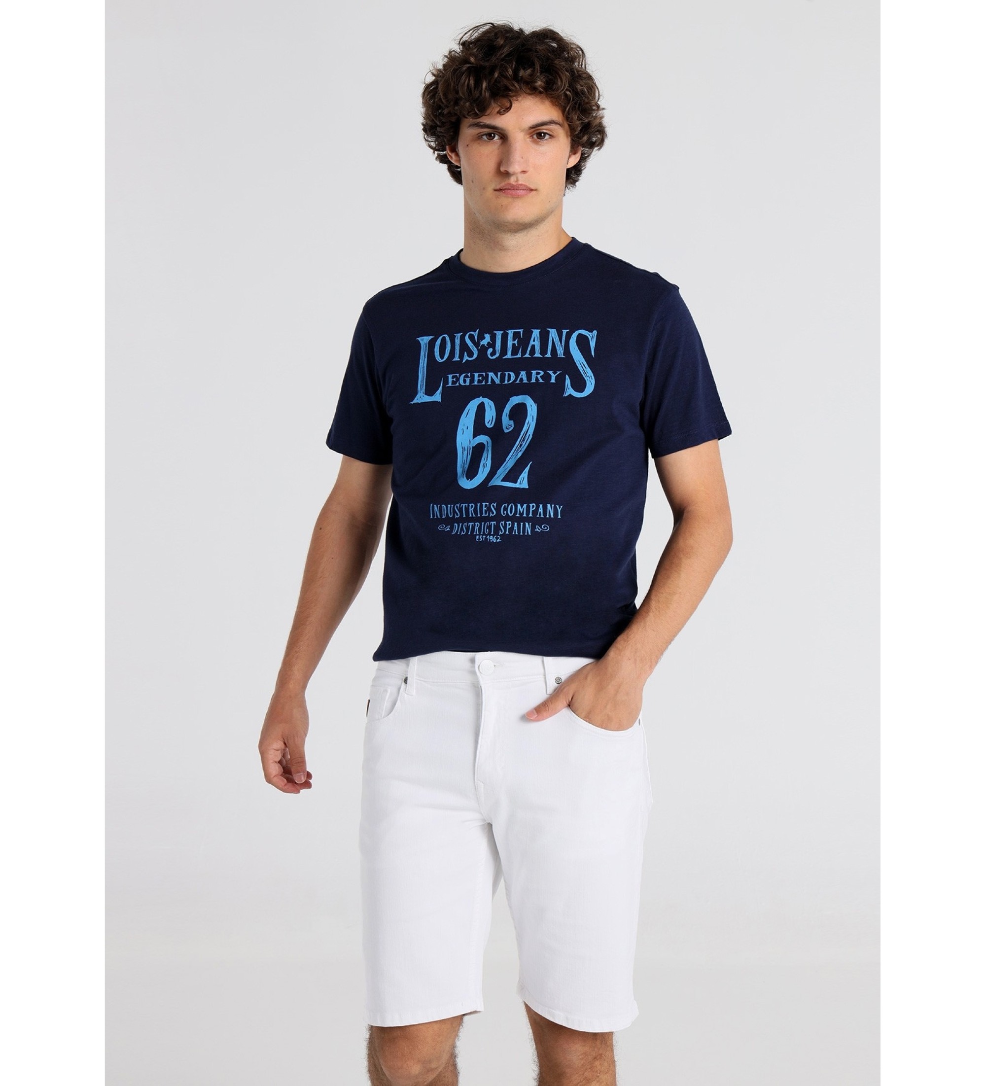 Lois Jeans Bermuda en denim blanc