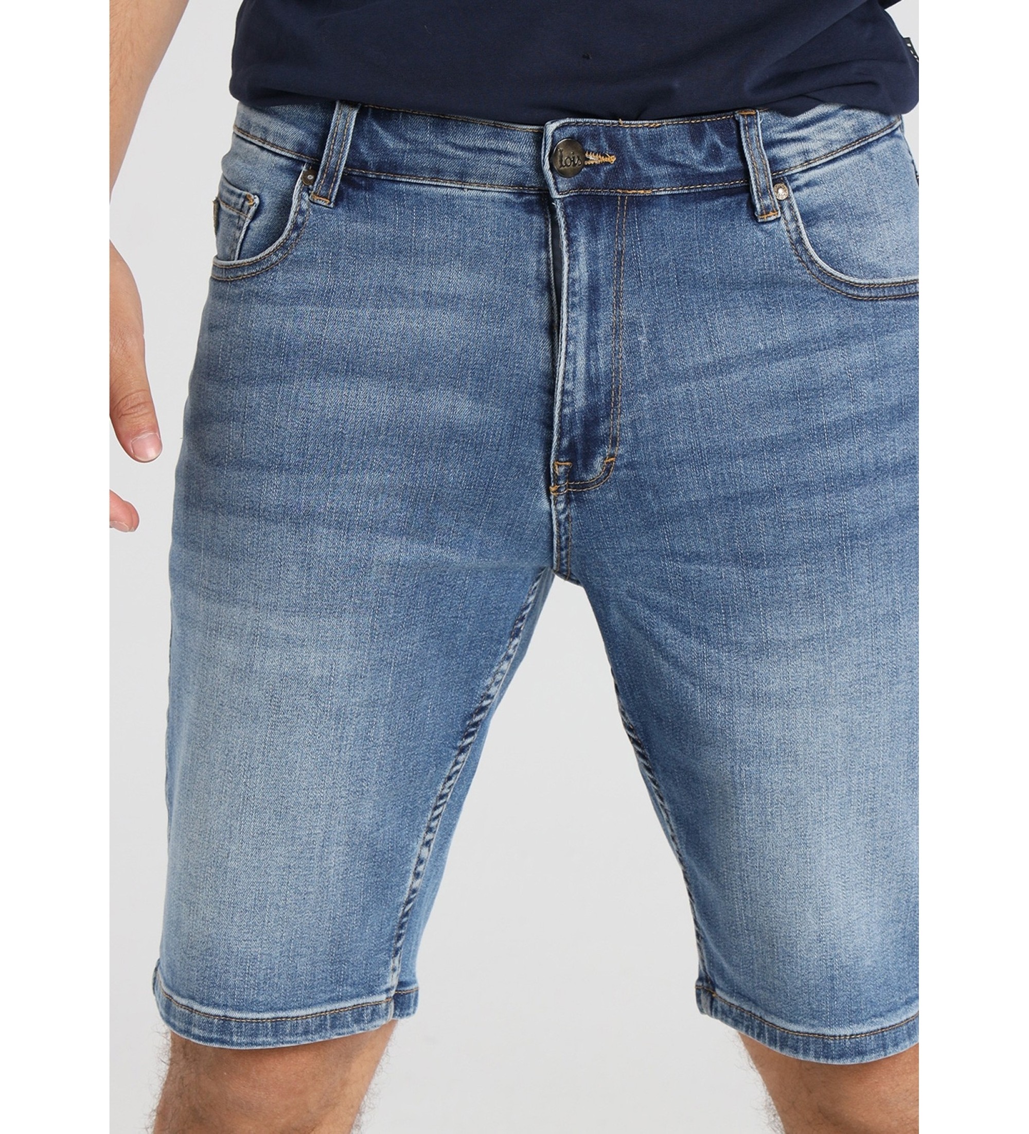 Lois Jeans Blaue Slim Fit Denim Bermudashorts