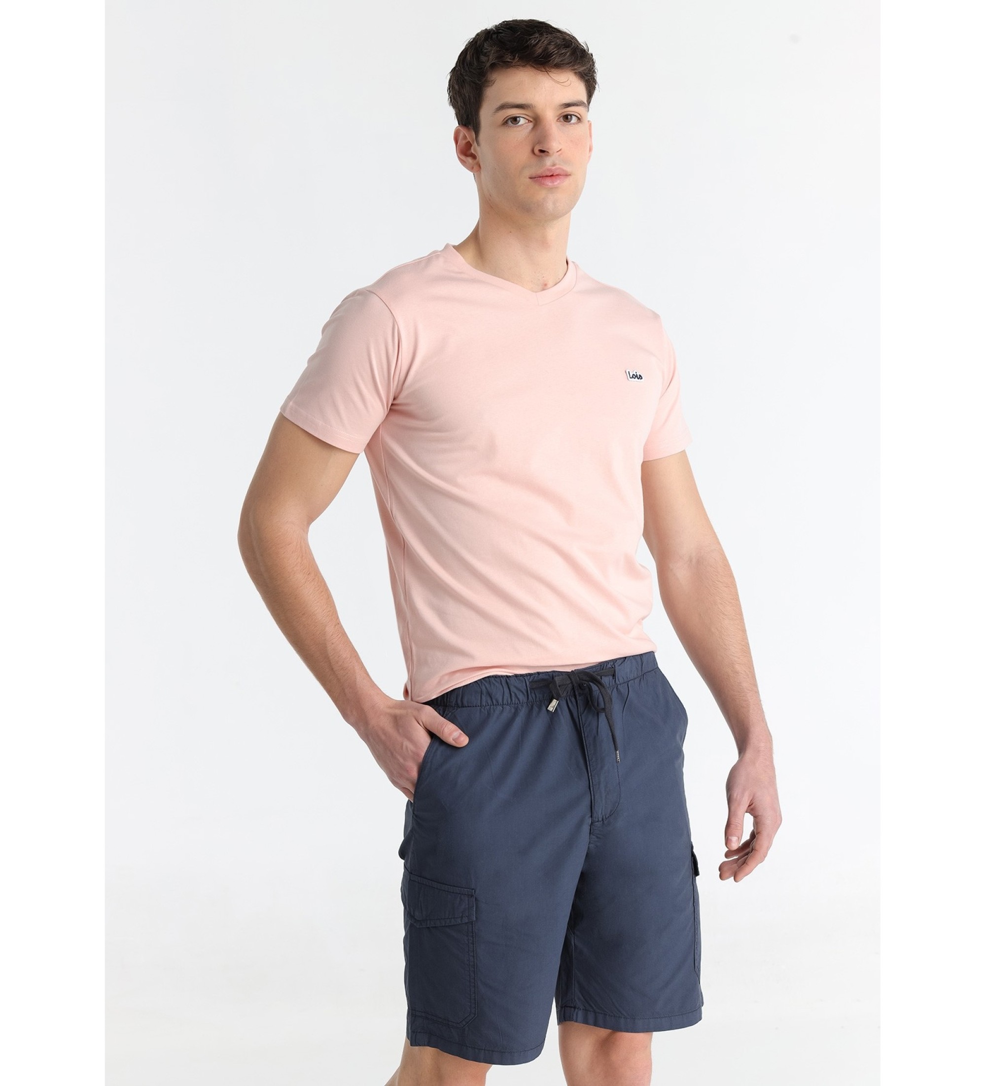 Lois Jeans Short cargo bleu