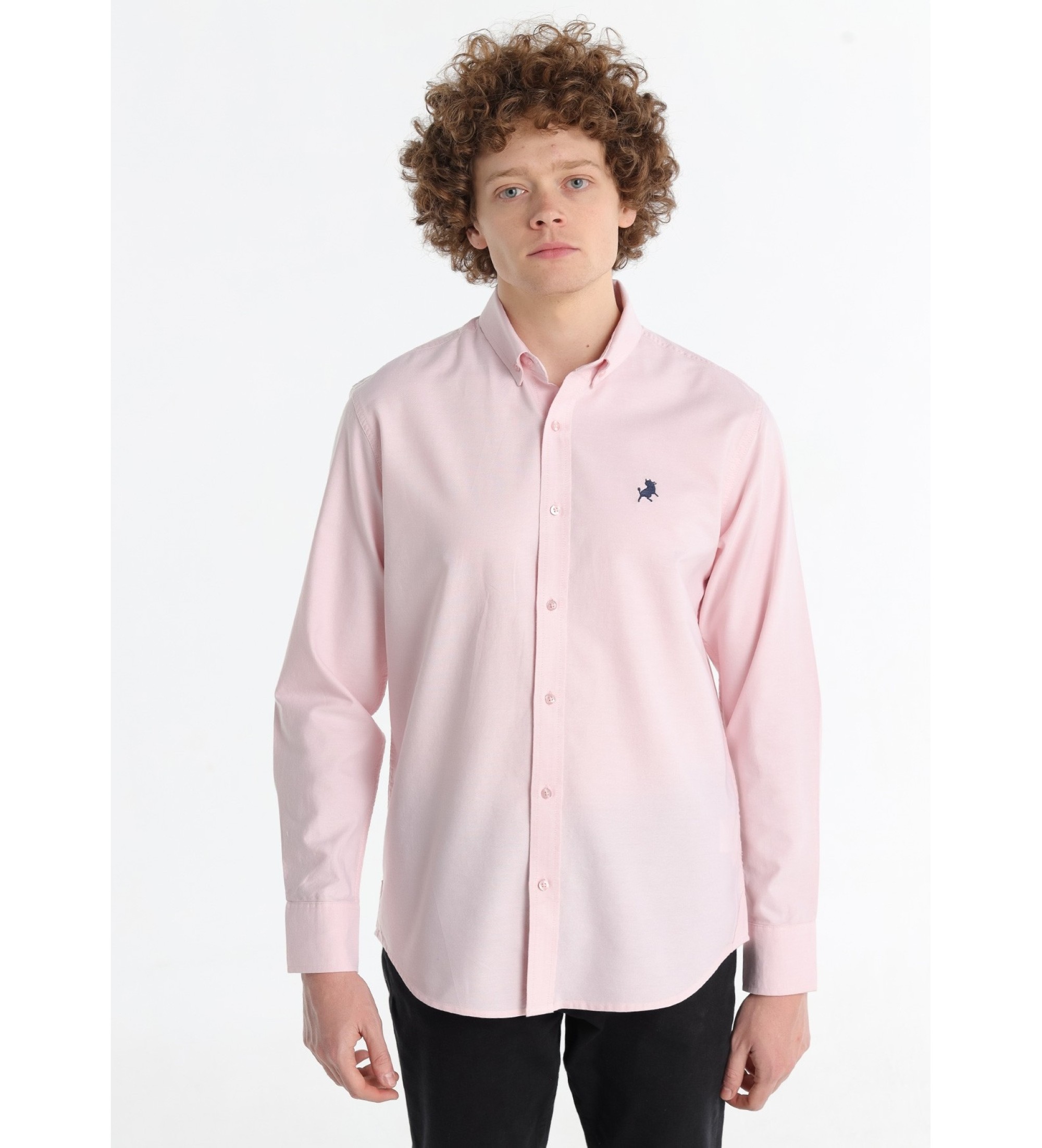 Lois Jeans Basic Comfort Fit skjorta rosa
