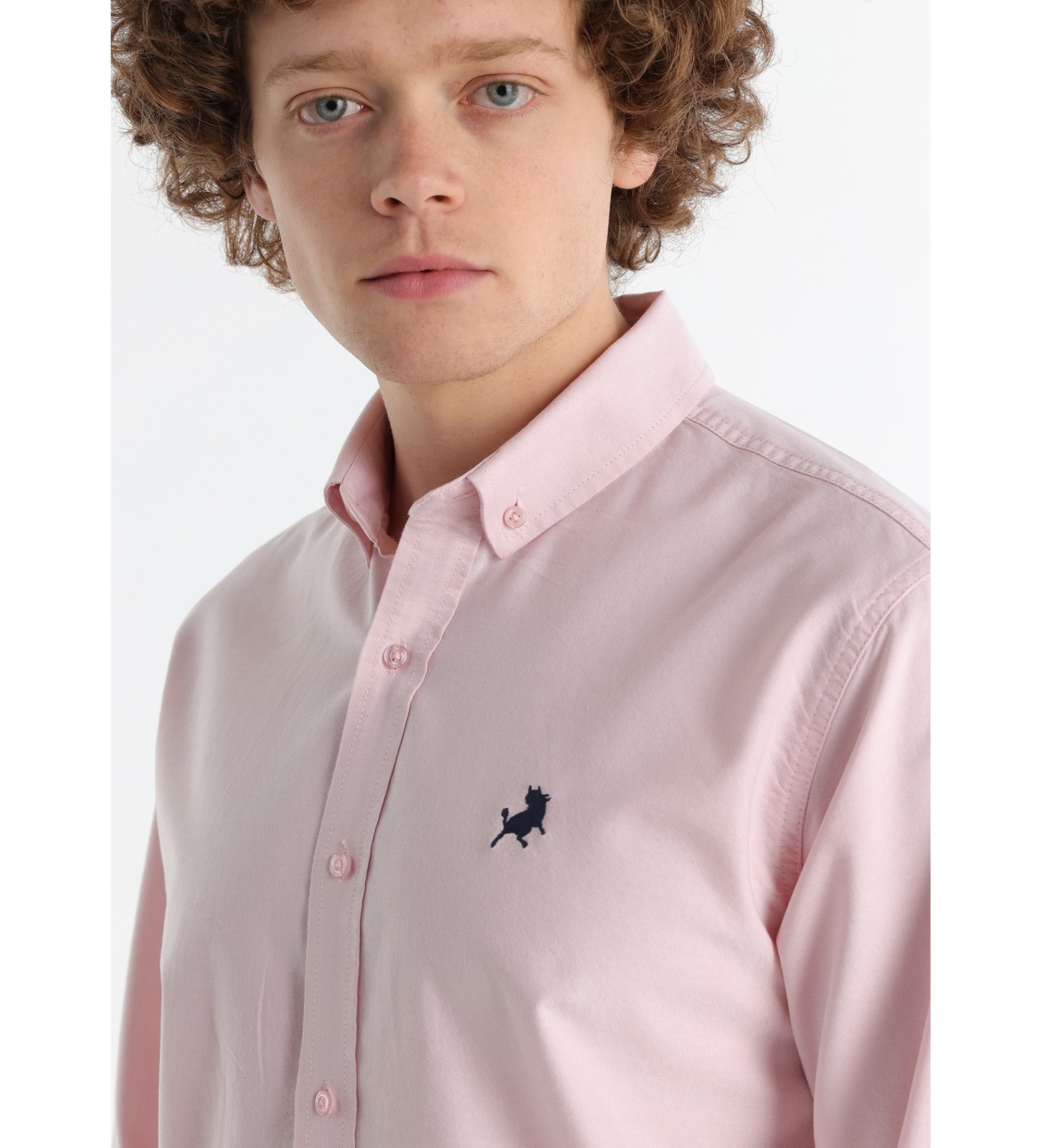 Lois Jeans Basic Comfort Fit skjorta rosa