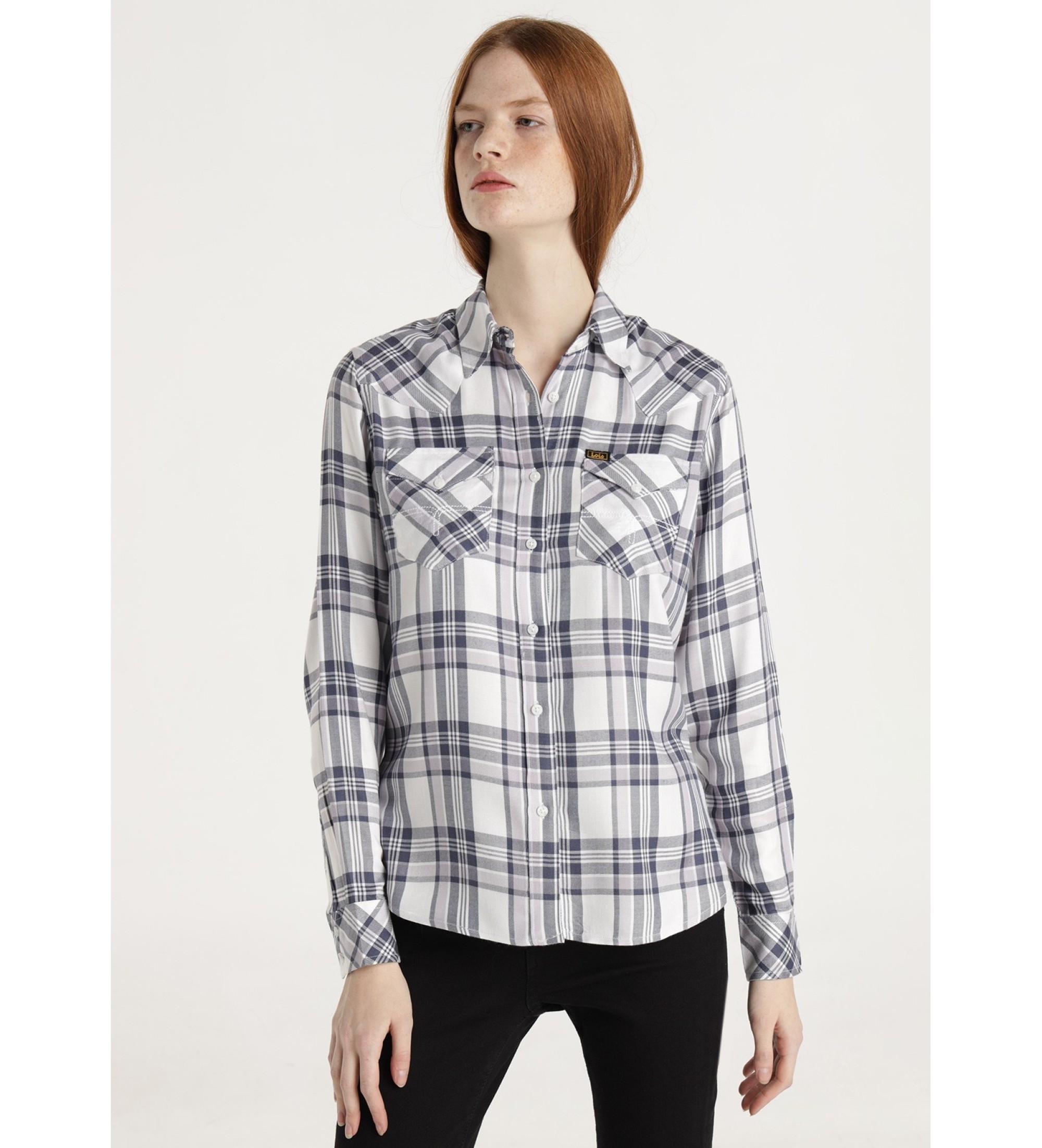 Lois Jeans Camisa Presley Bloom branca