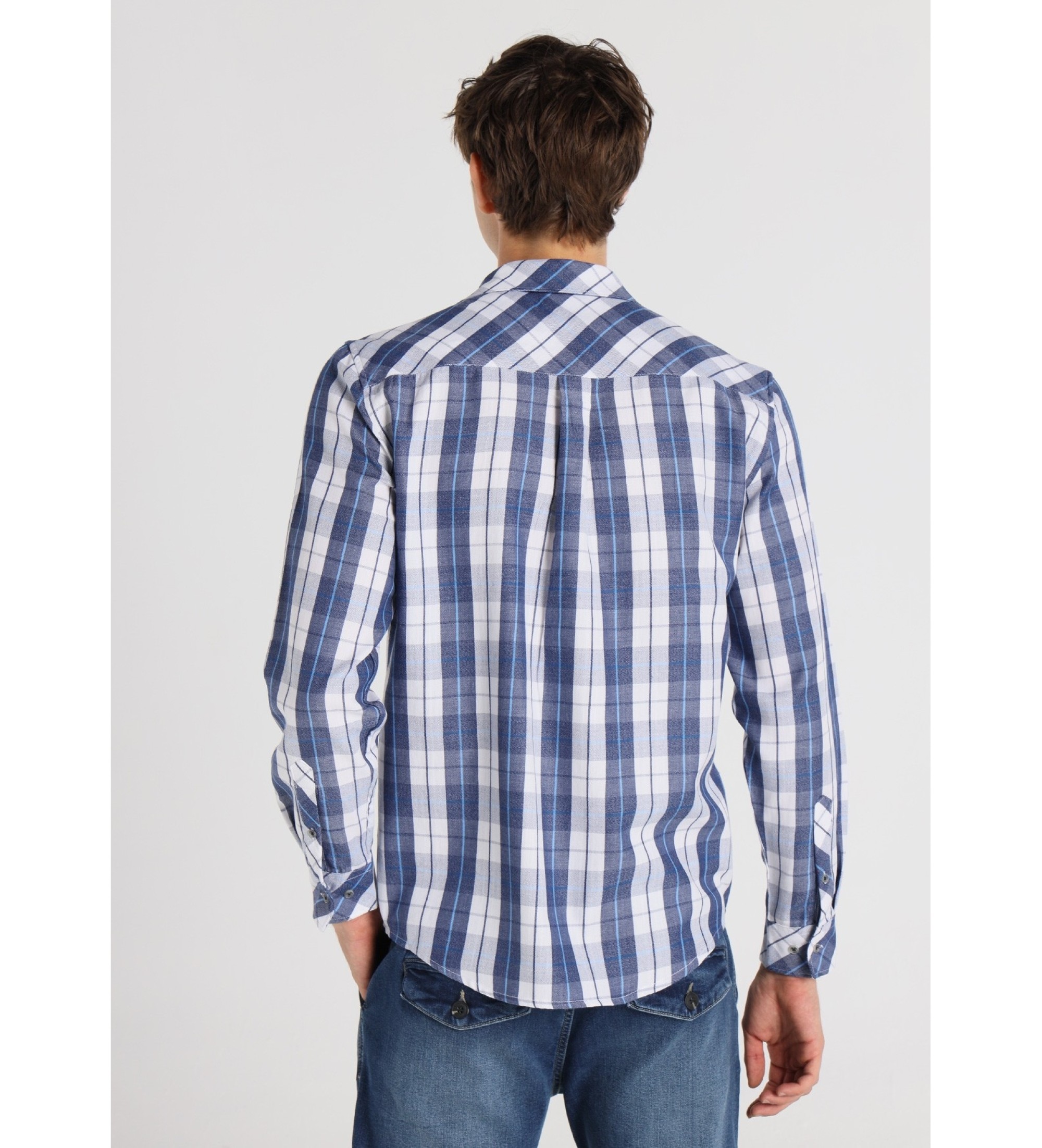 Lois Jeans Srajca z dolgimi rokavi Krašen potisk z modrim prsnim žepom
