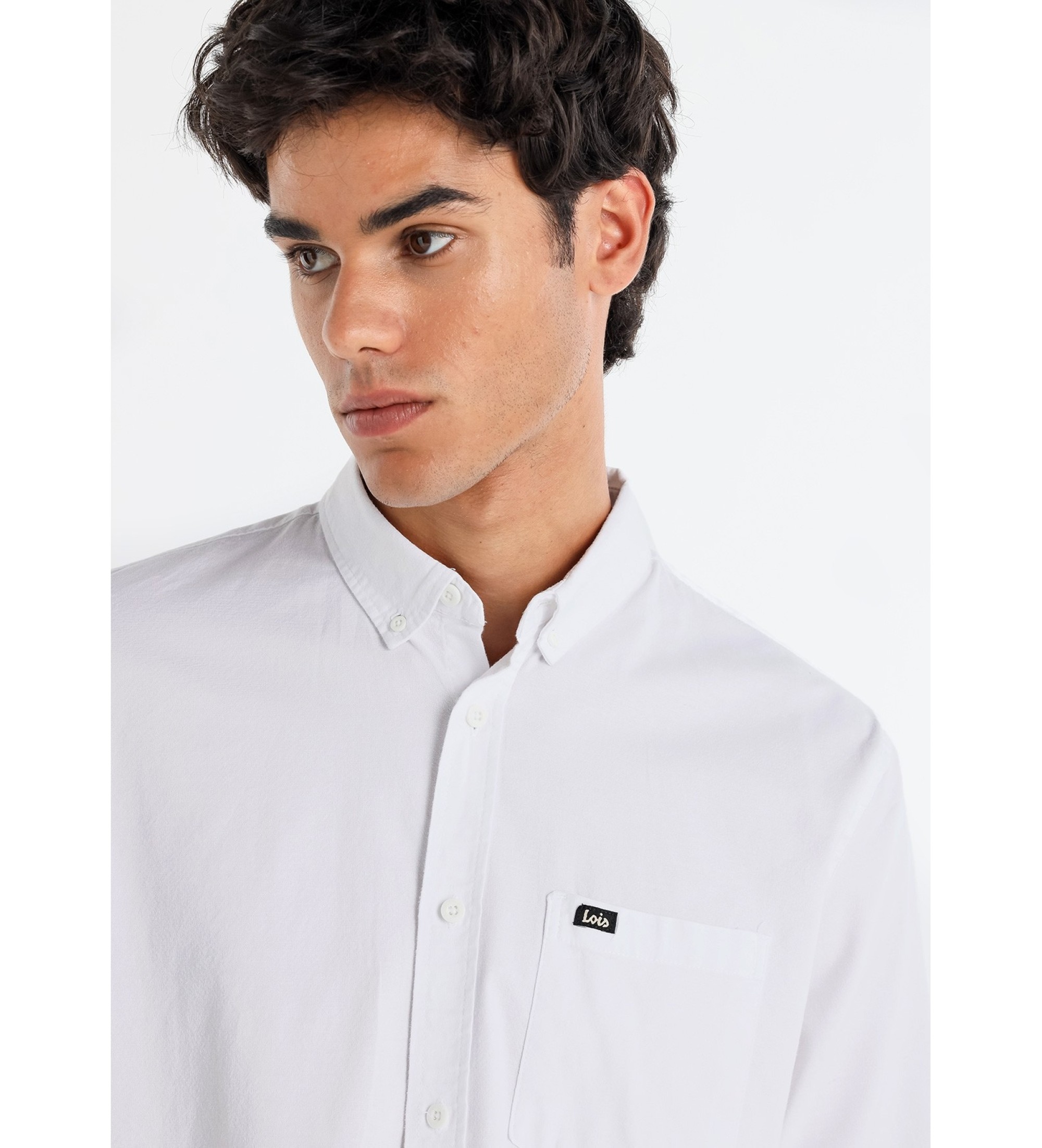 Lois Jeans Fine Twill skjorta vit
