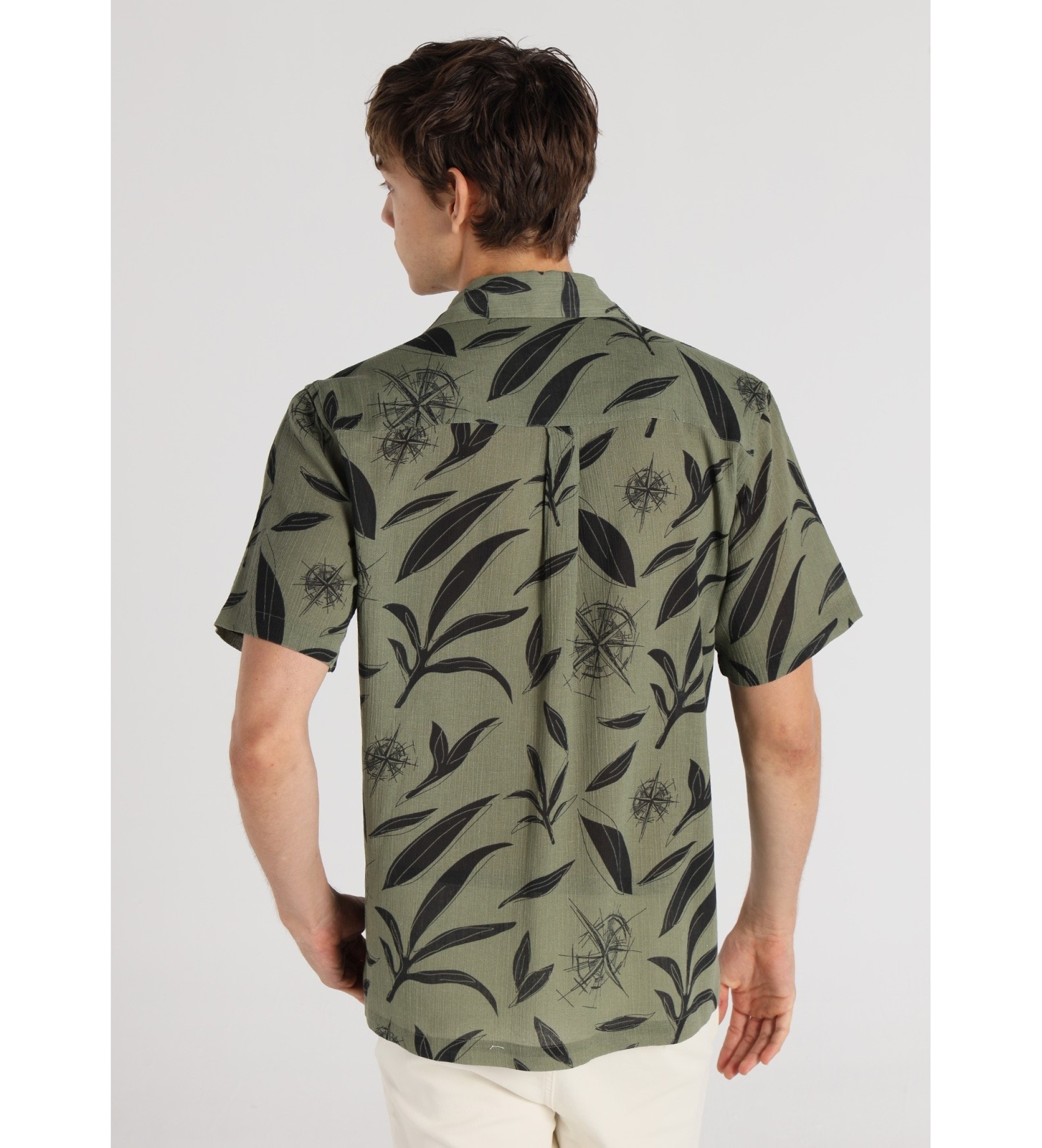 Lois Jeans Polo imprimé à manches courtes, vert