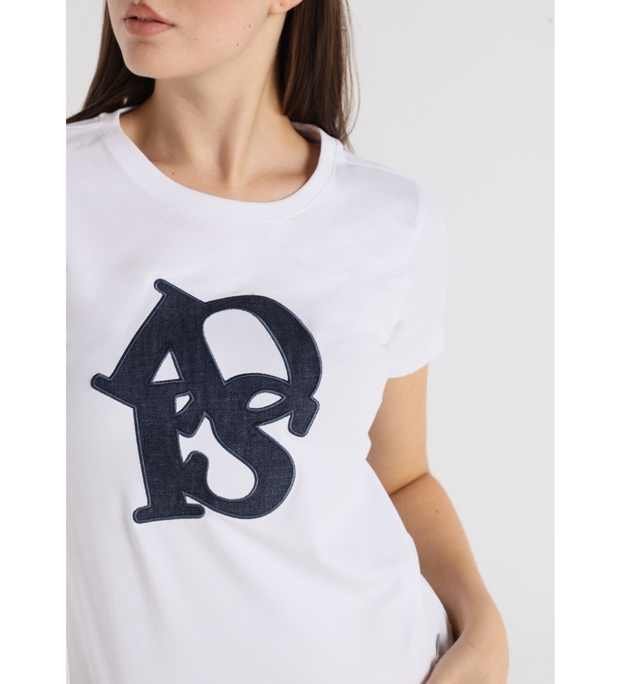 Lois Jeans Bela majica z logotipom
