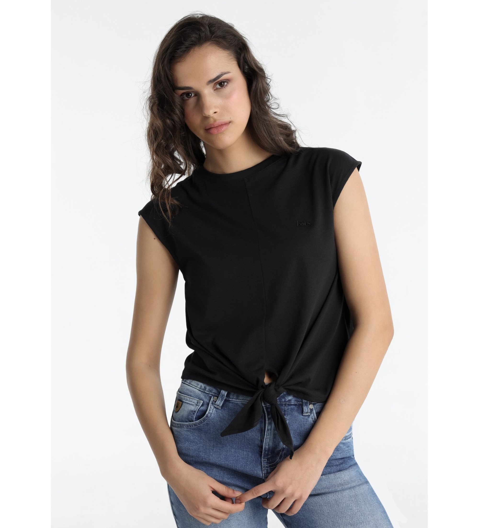 Lois Jeans T-shirt  manches courtes noir