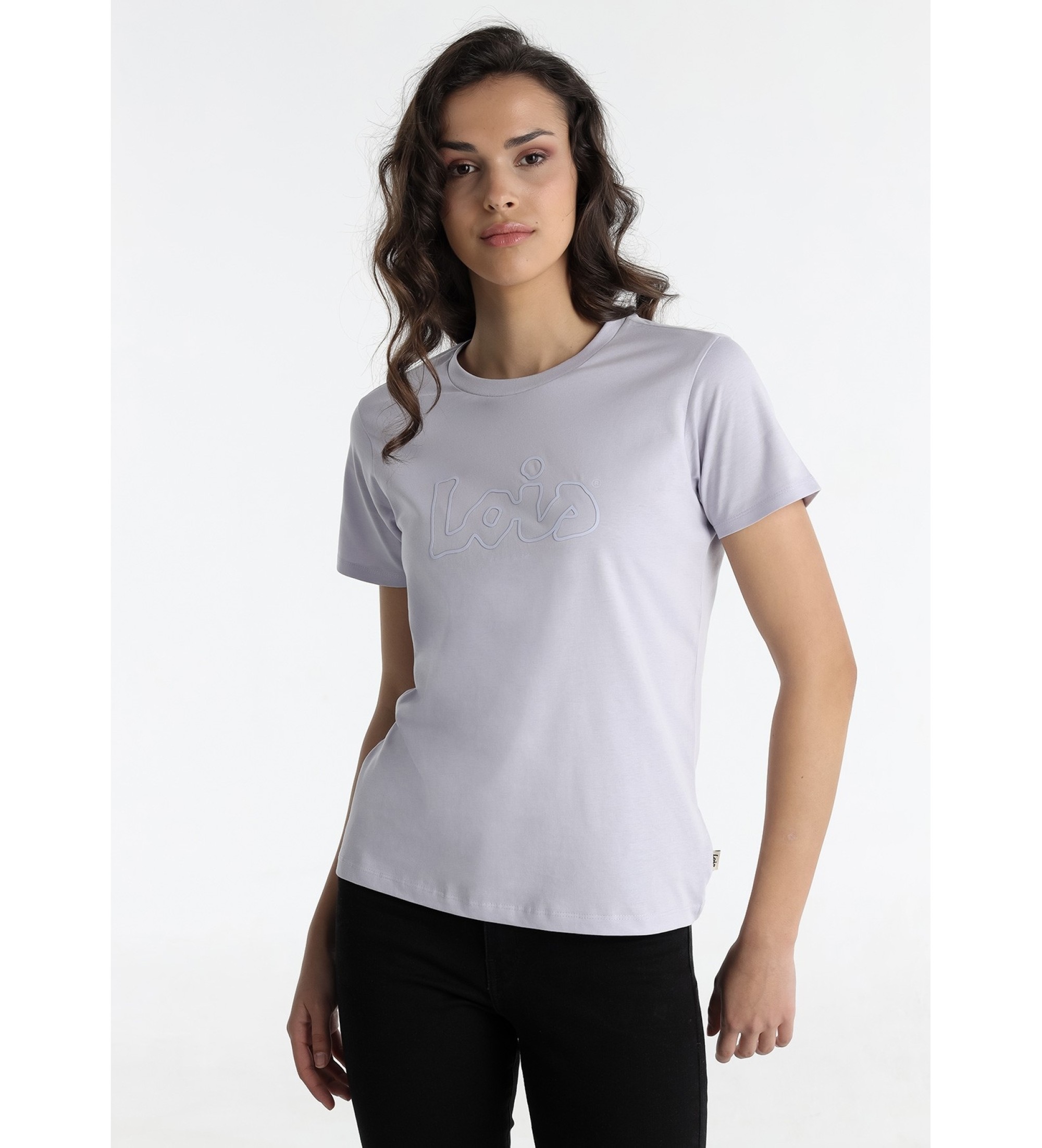 Lois Jeans Lila t-shirt met korte mouwen