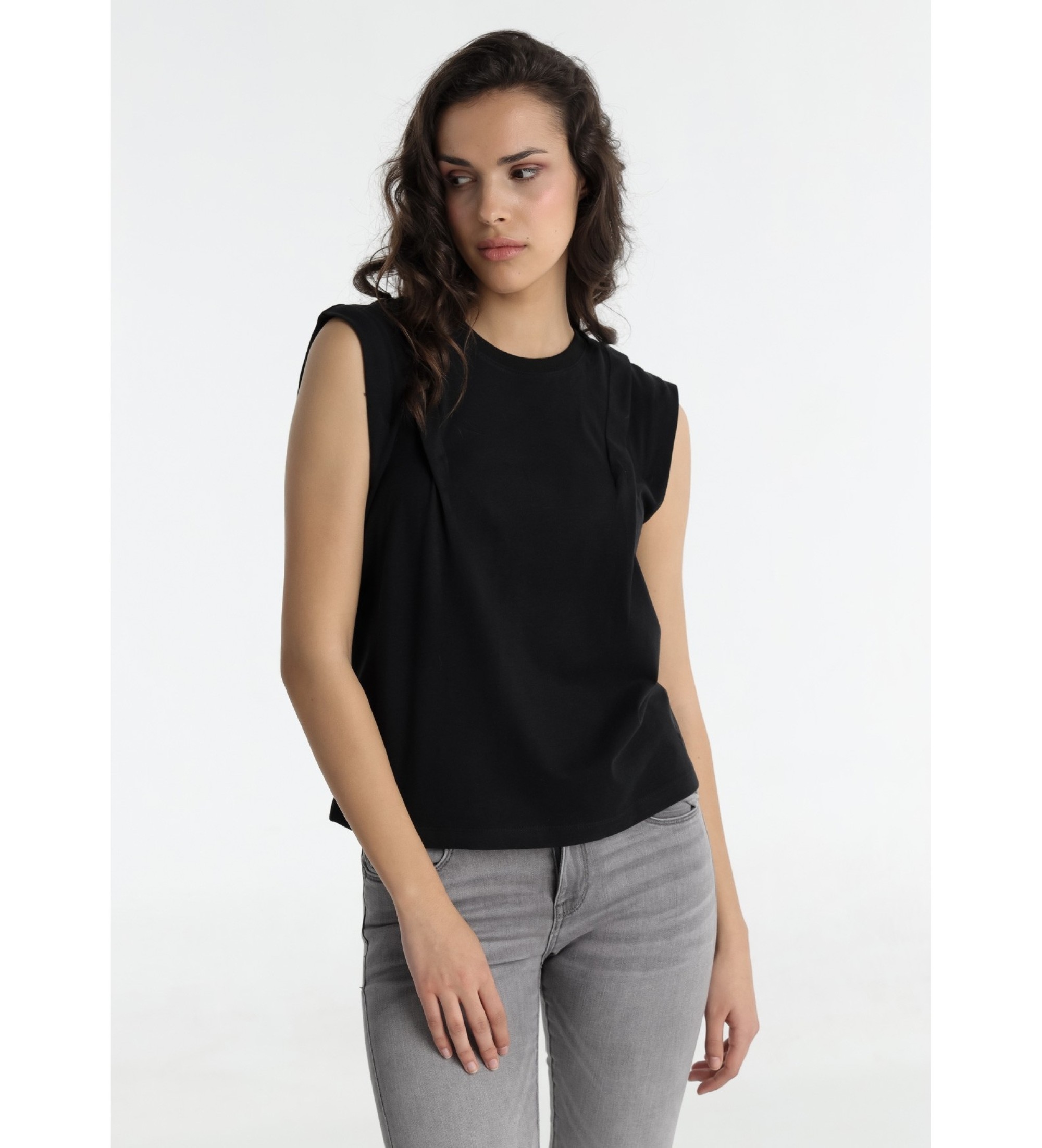 Lois Jeans T-shirt  manches courtes noir