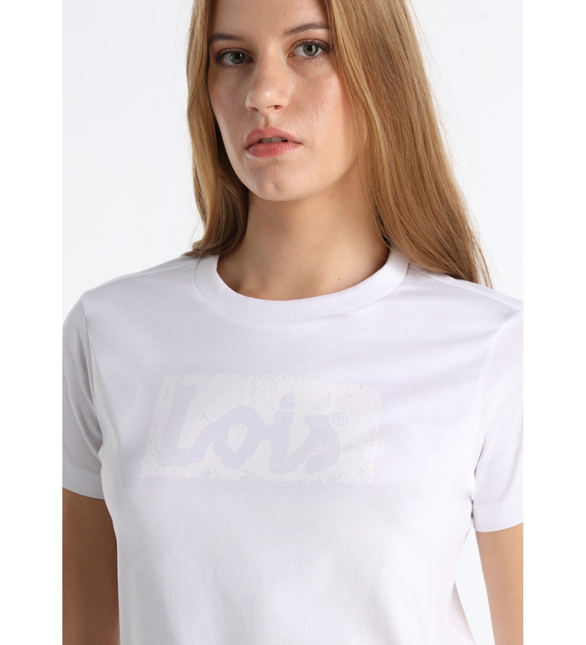 Lois Jeans Romina Abbey T-shirt white