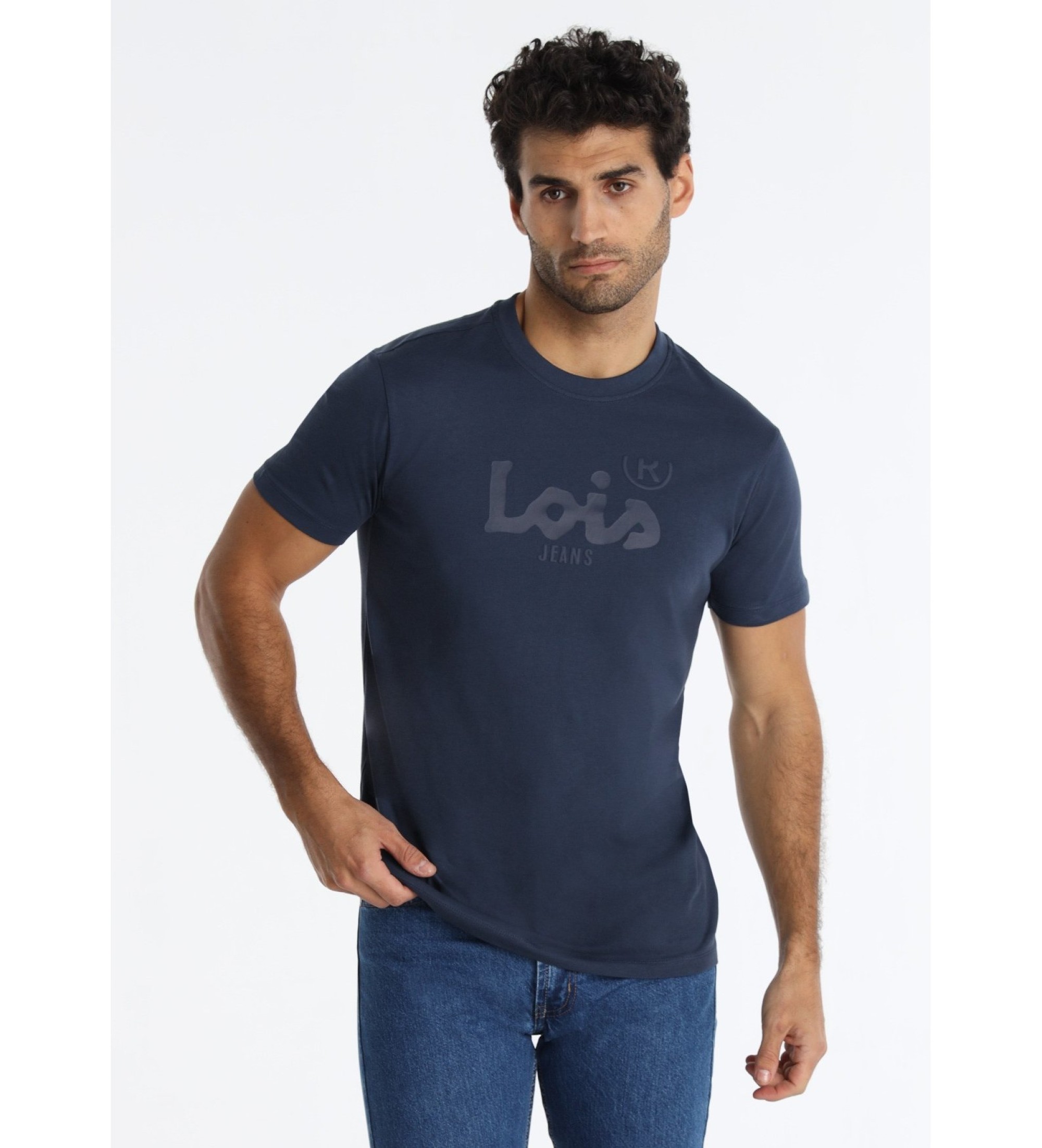 Lois Jeans Majica Romeo navy