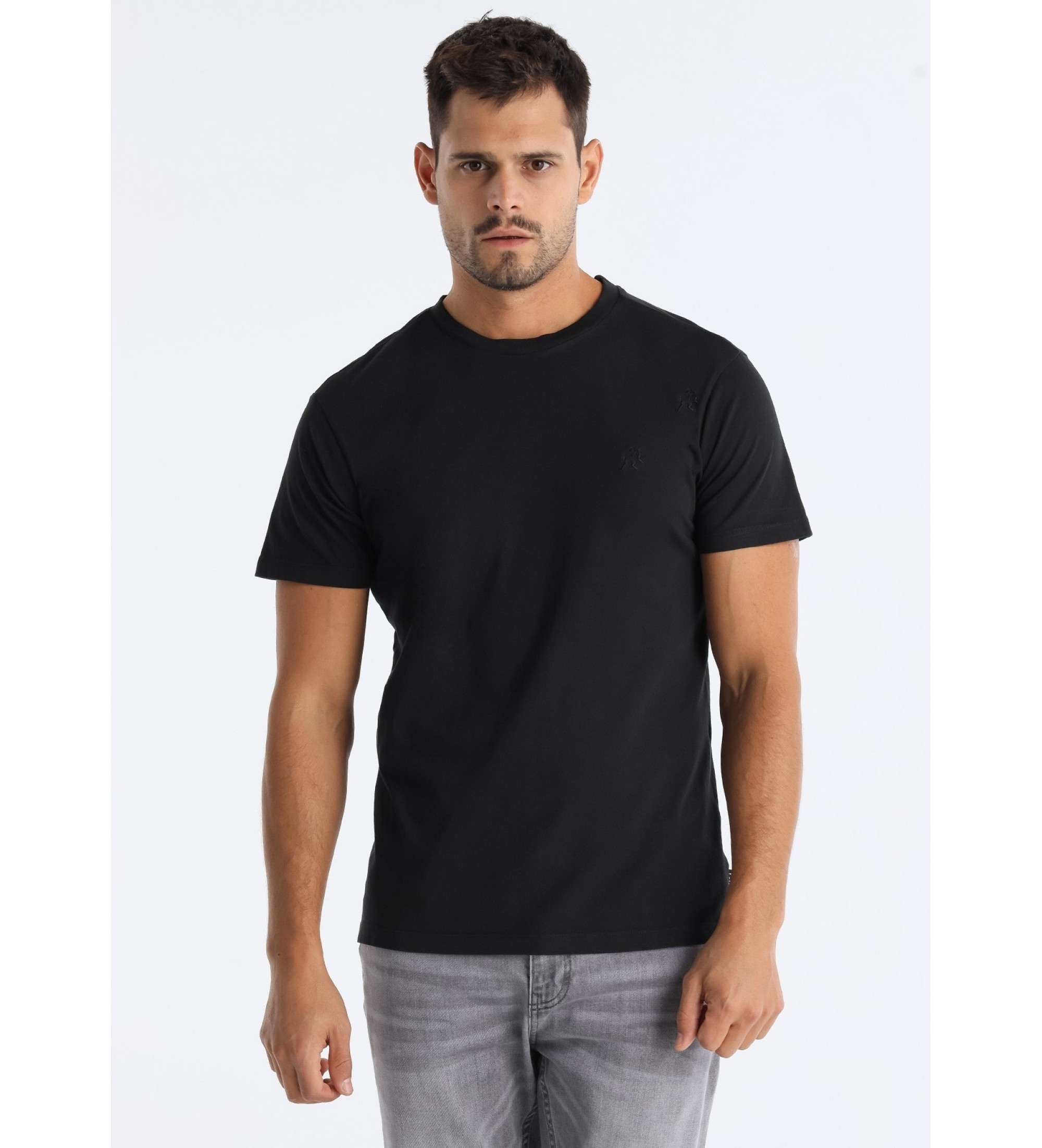 Lois Jeans T-shirt Wiston Riley czarny