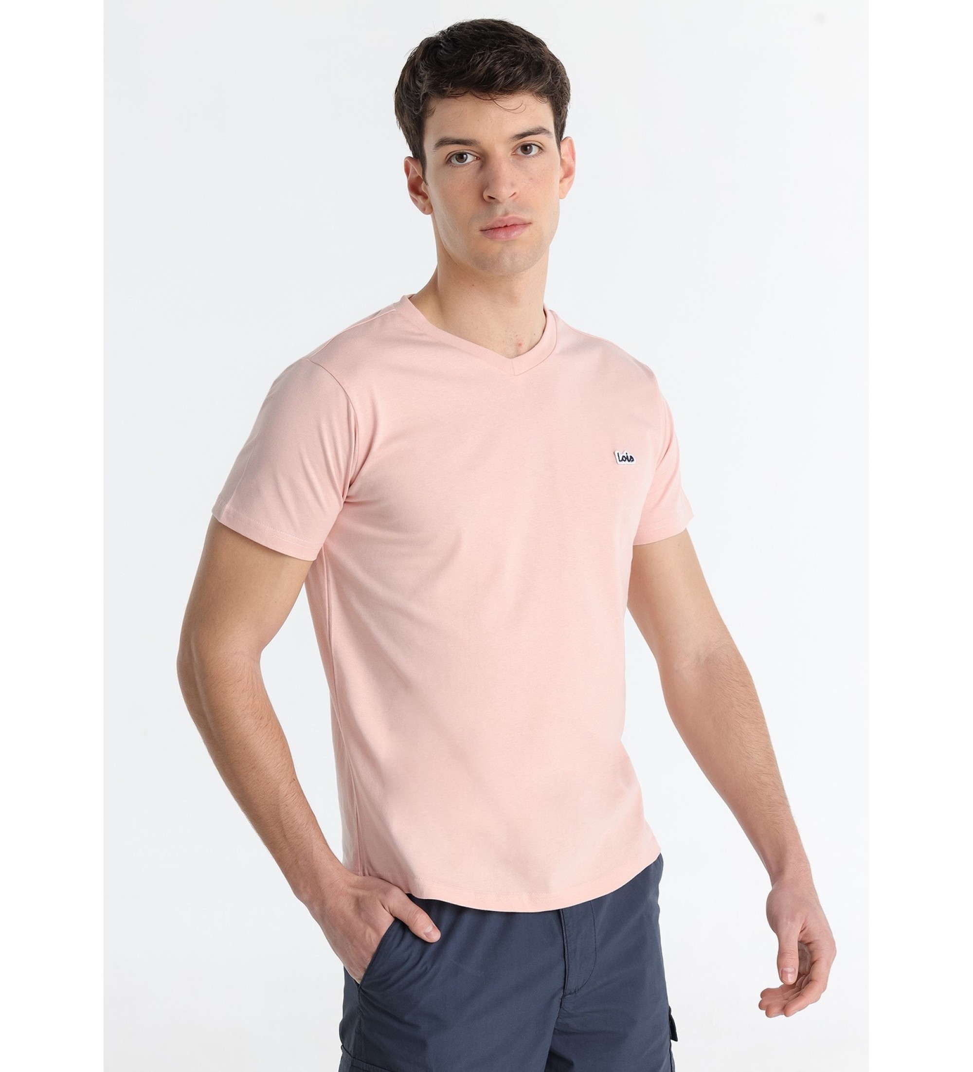 Lois Jeans Basic pink T-shirt