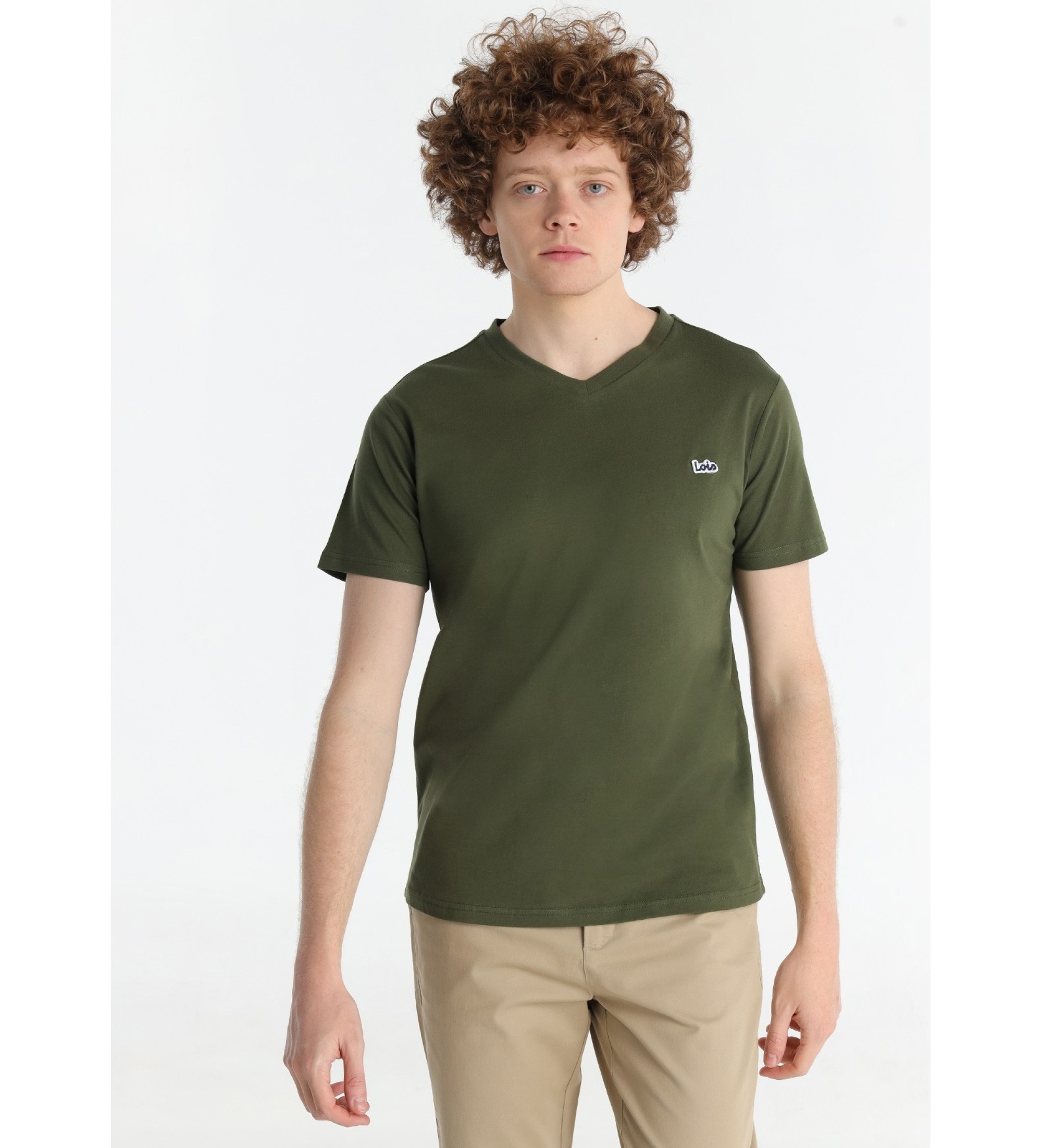 Lois Jeans Green basic T-shirt
