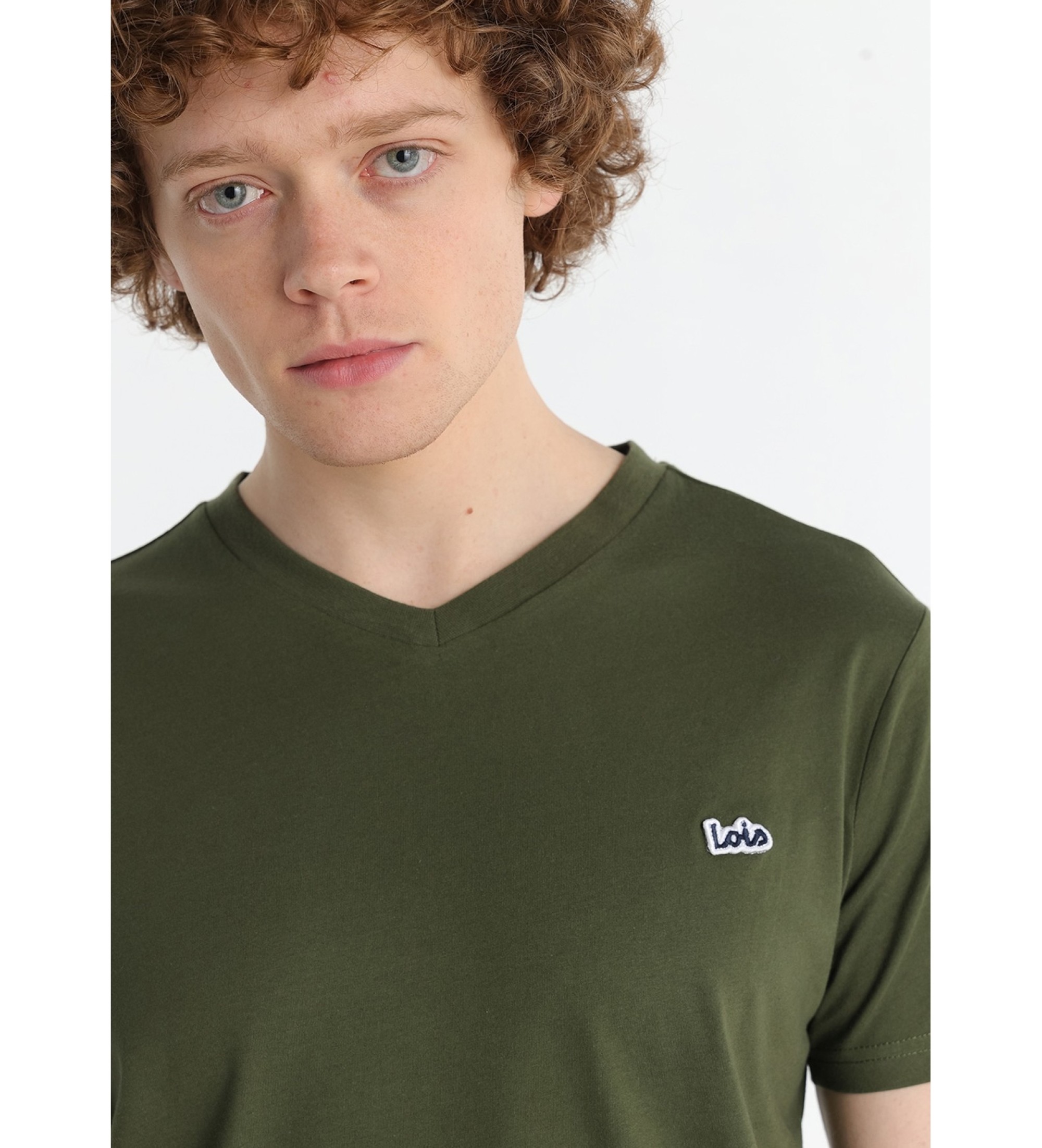 Lois Jeans Green basic T-shirt