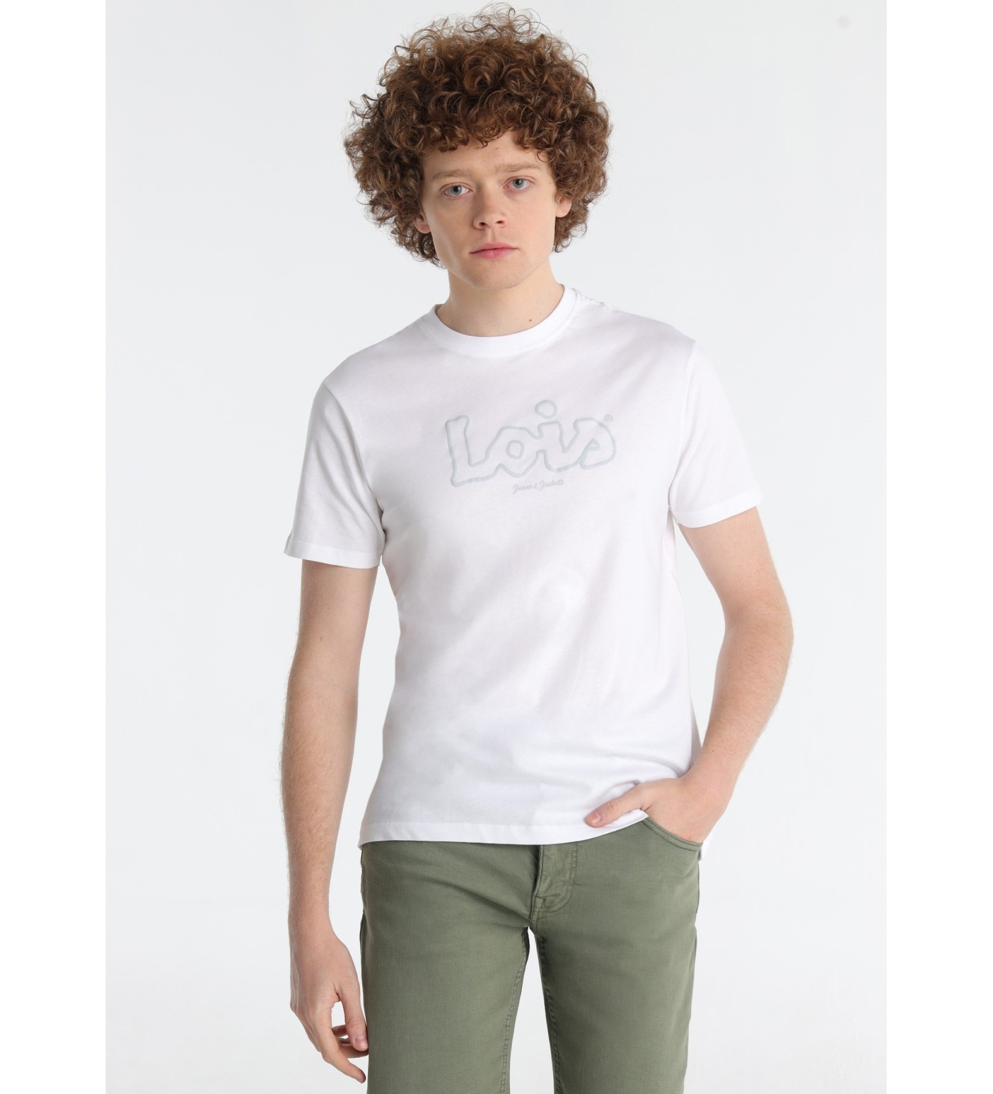 Lois Jeans Basic T-shirt vit