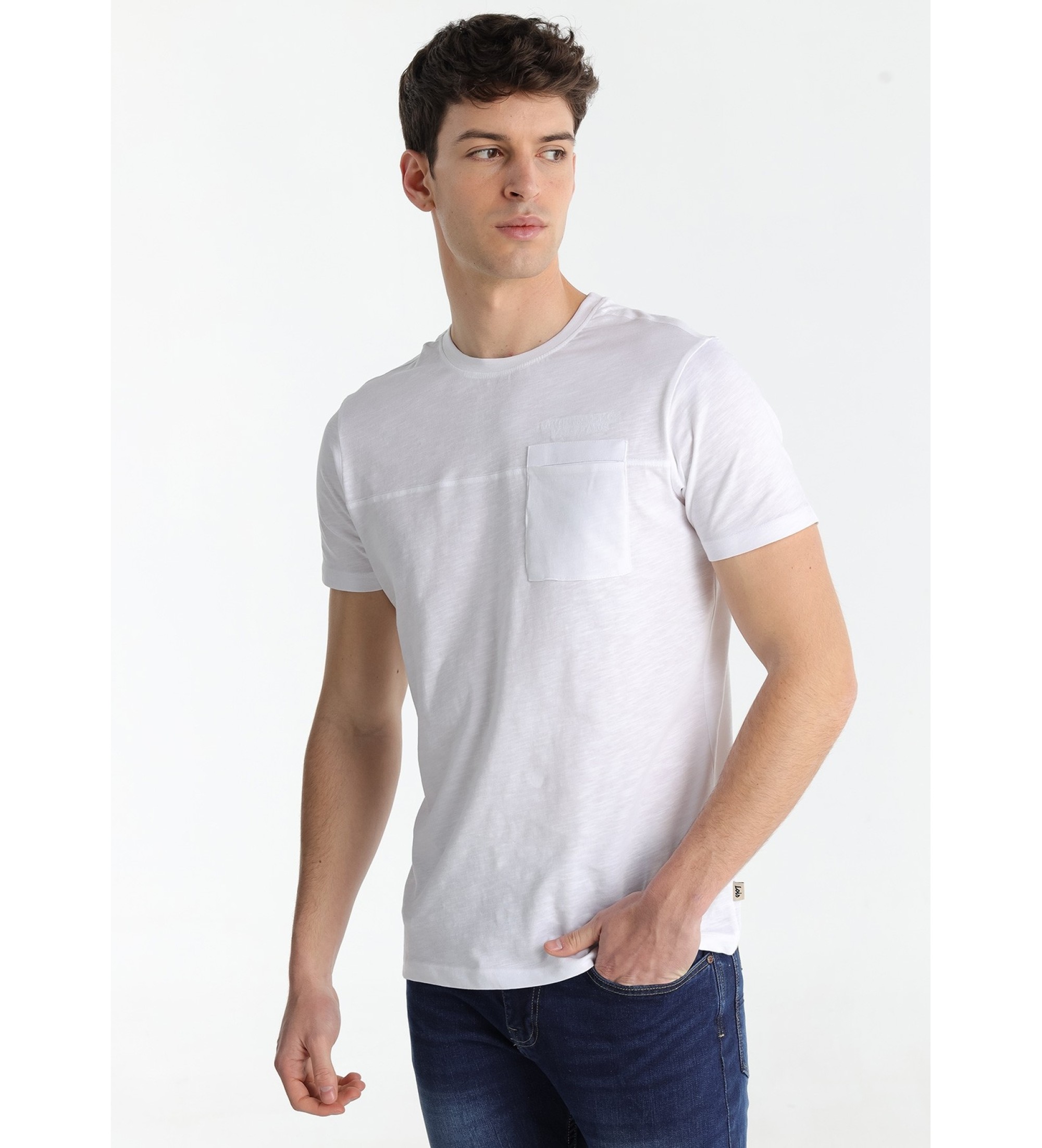 Lois Jeans Kortrmad T-shirt vit