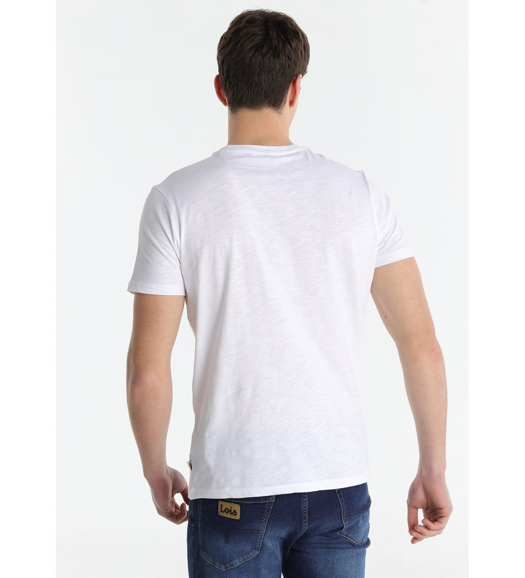 Lois Jeans Kortrmad T-shirt vit