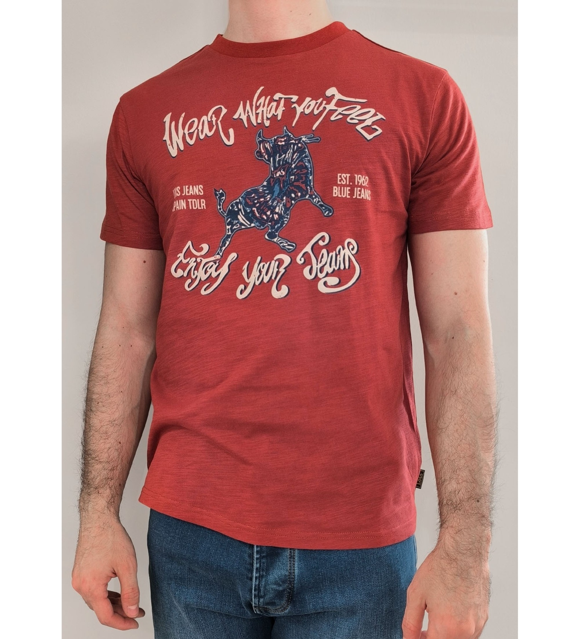 Lois Jeans Kurzarm-T-Shirt rot