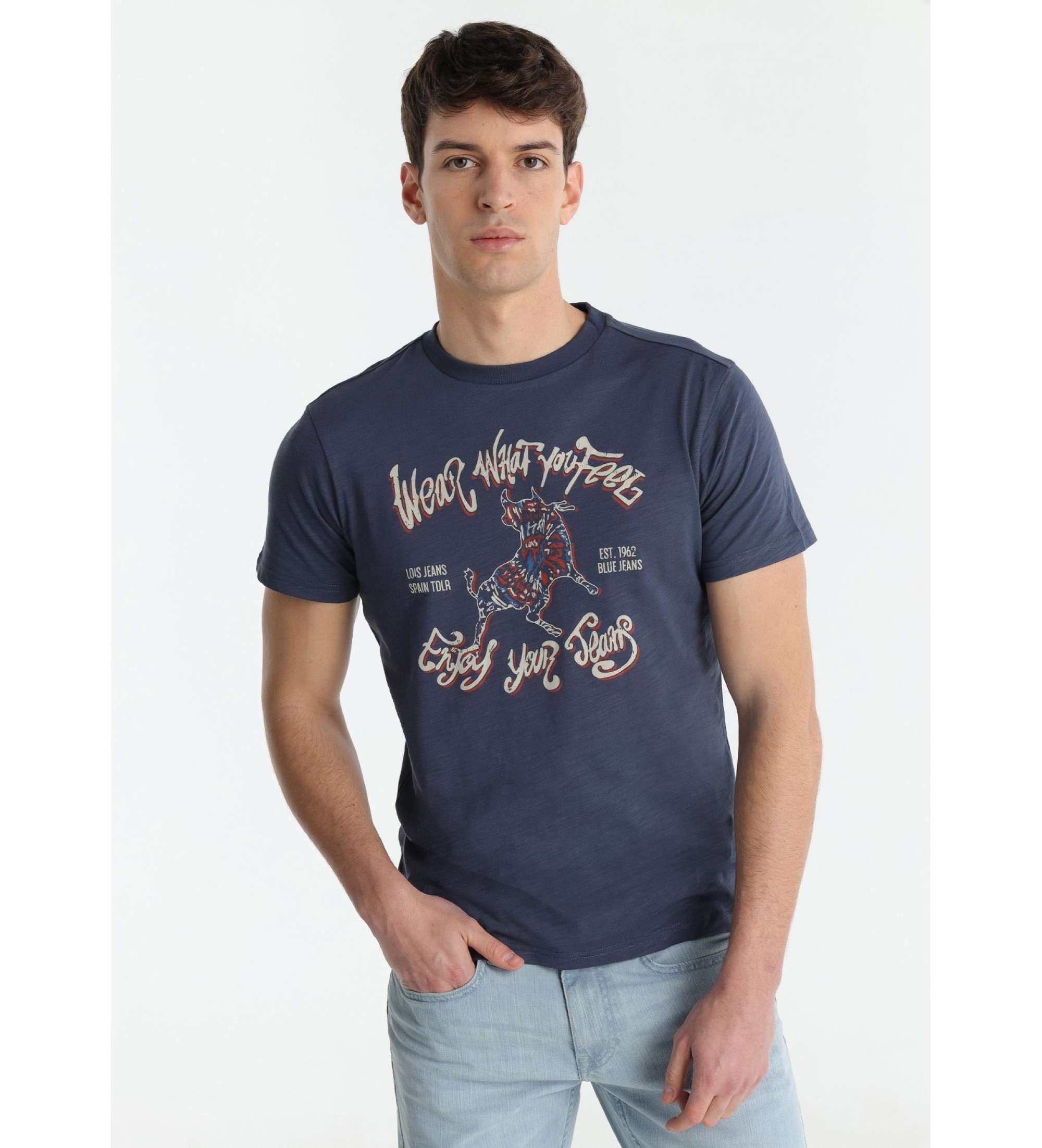 Lois Jeans Bl kortrmad t-shirt