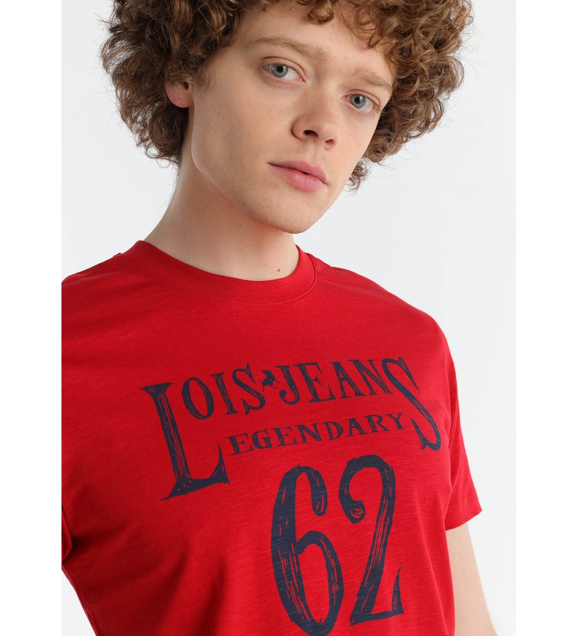 Lois Jeans Legendarna koszulka w kolorze czerwonym