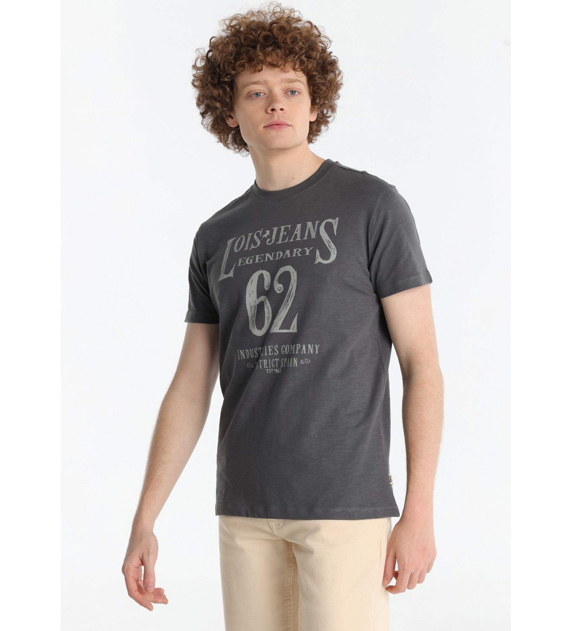 Lois Jeans Maglietta grigia leggendaria
