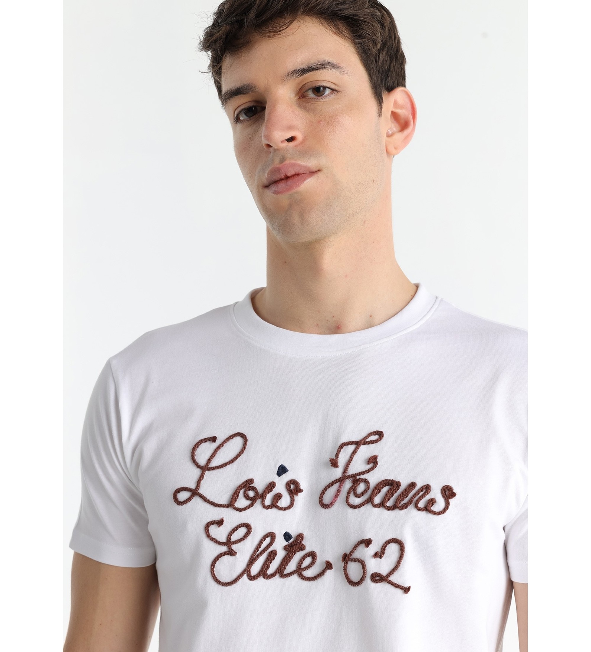 Lois Jeans Kortrmad T-shirt vit