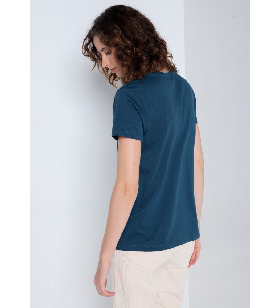 Lois Jeans Blue puff print short sleeve t-shirt
