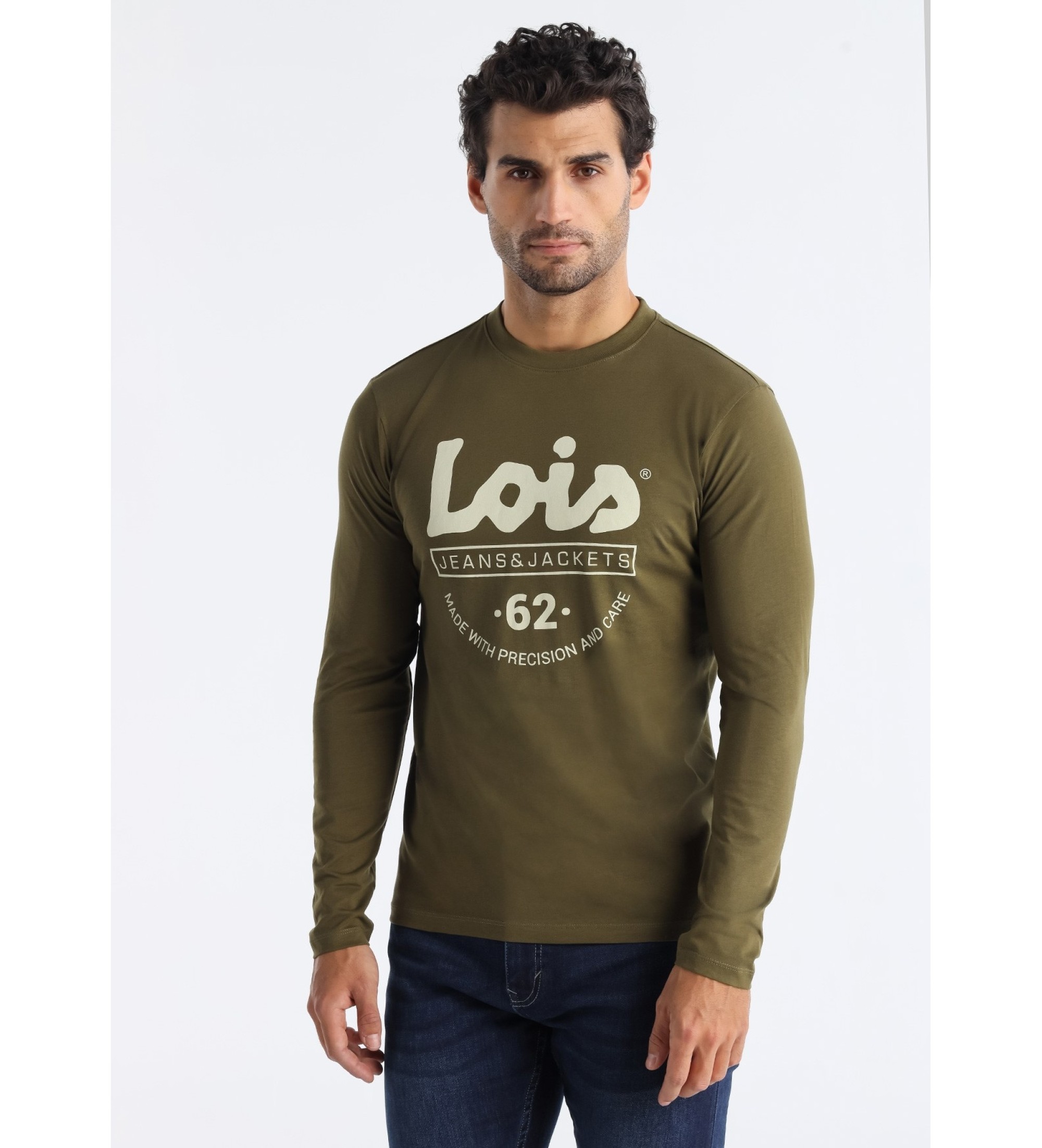 Lois Jeans Koszulka Bayley zielona