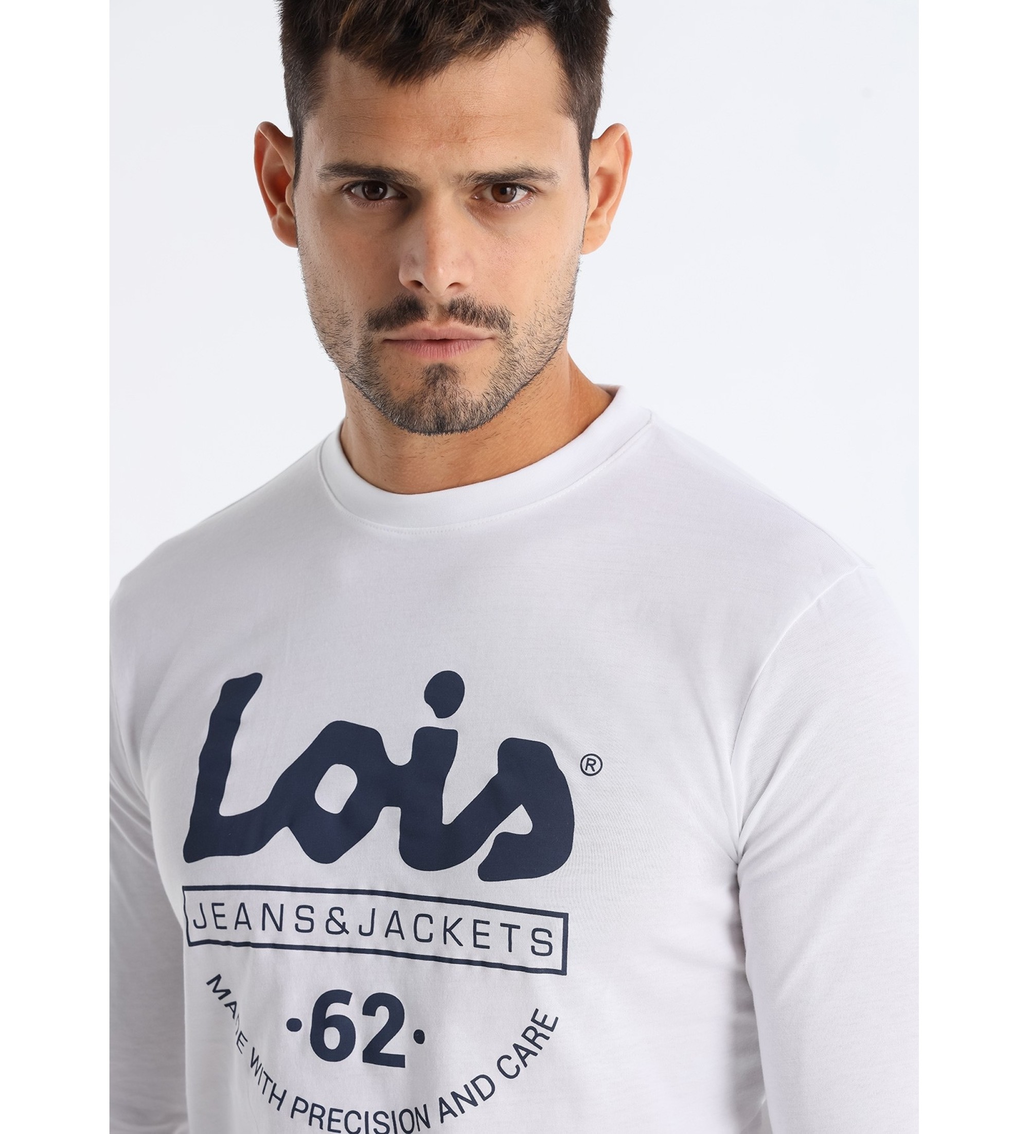 Lois Jeans Koszulka Bayley biała