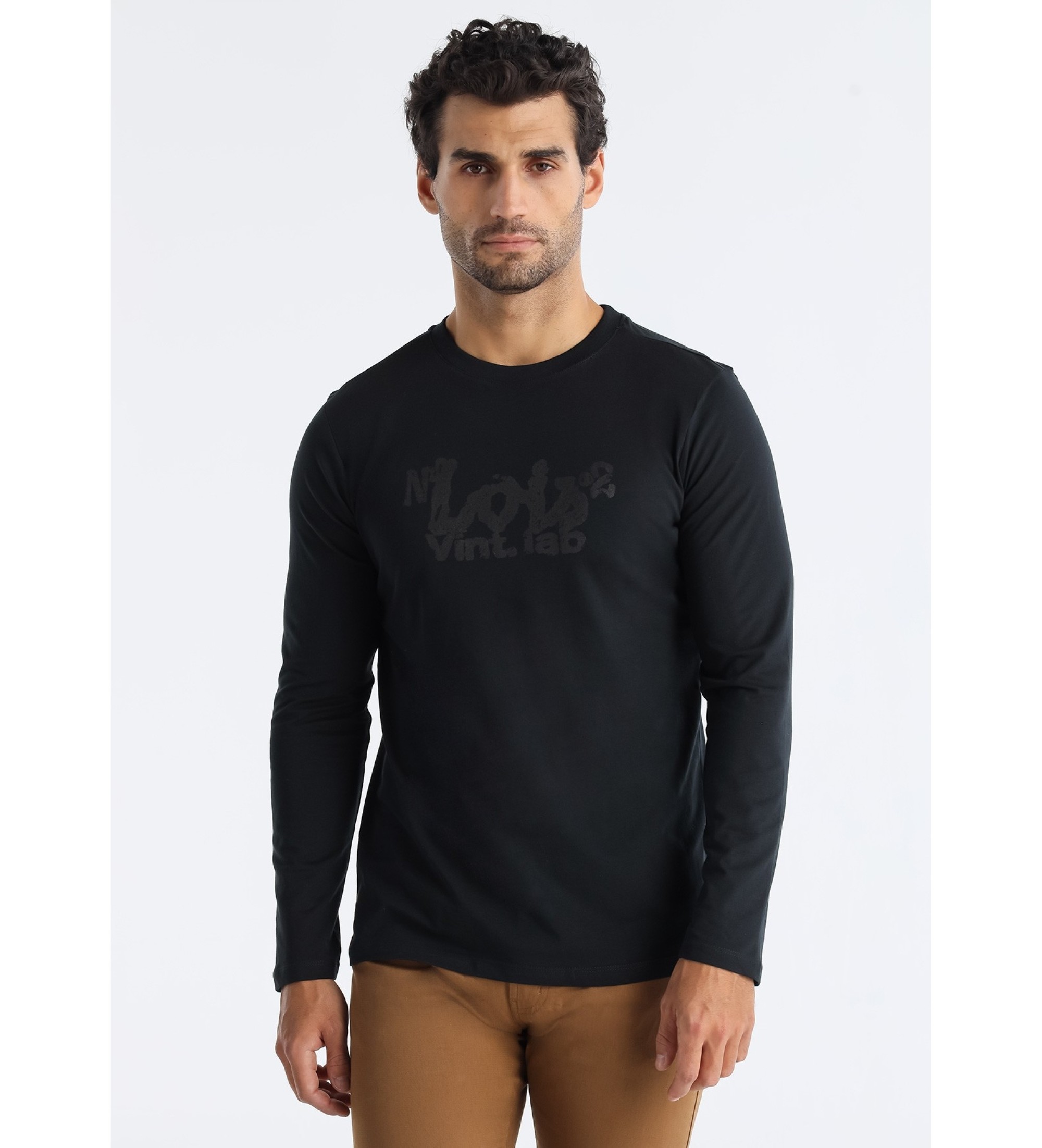 Lois Jeans T-shirt Hugo Teo czarny