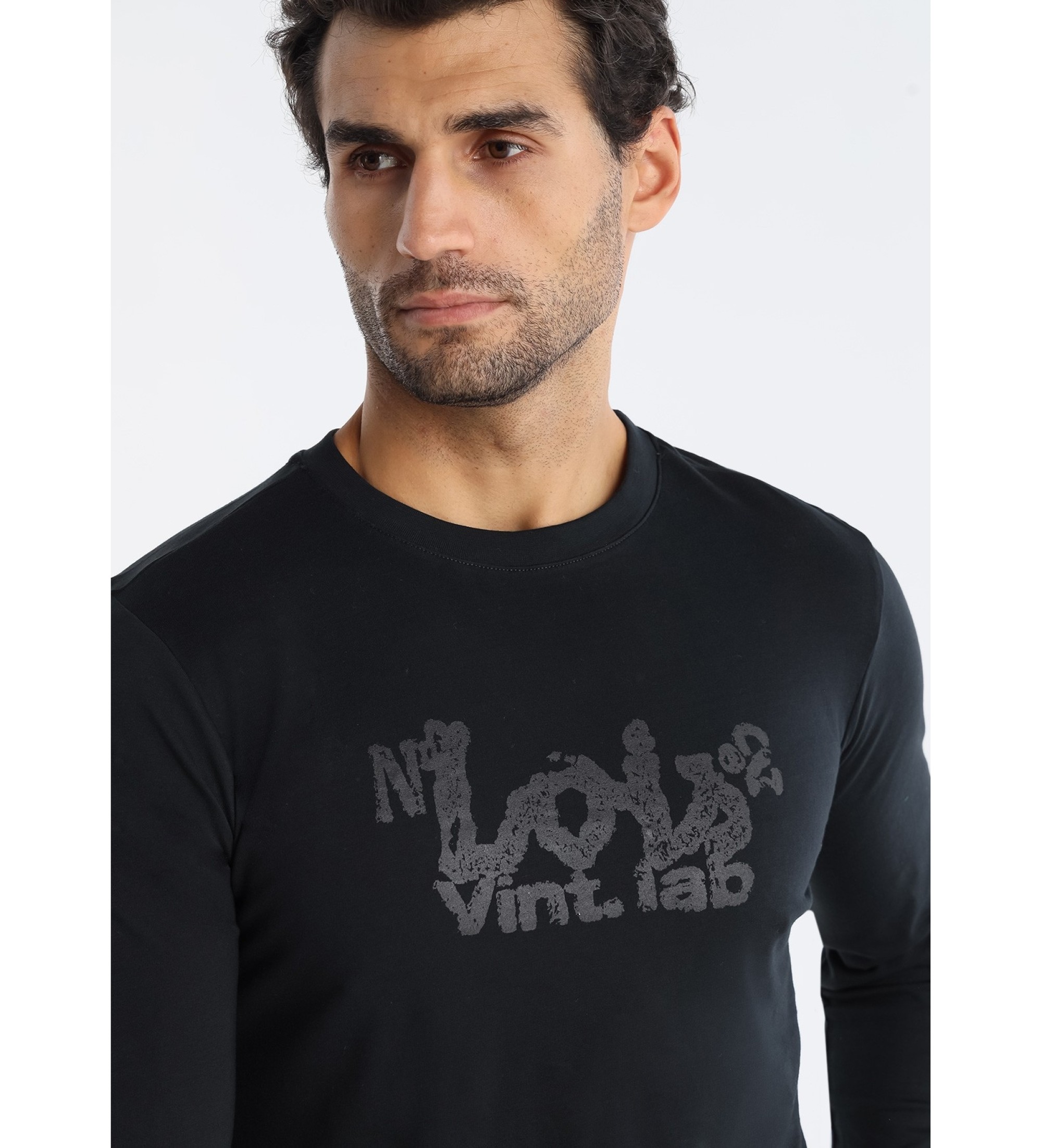 Lois Jeans T-shirt Hugo Teo czarny