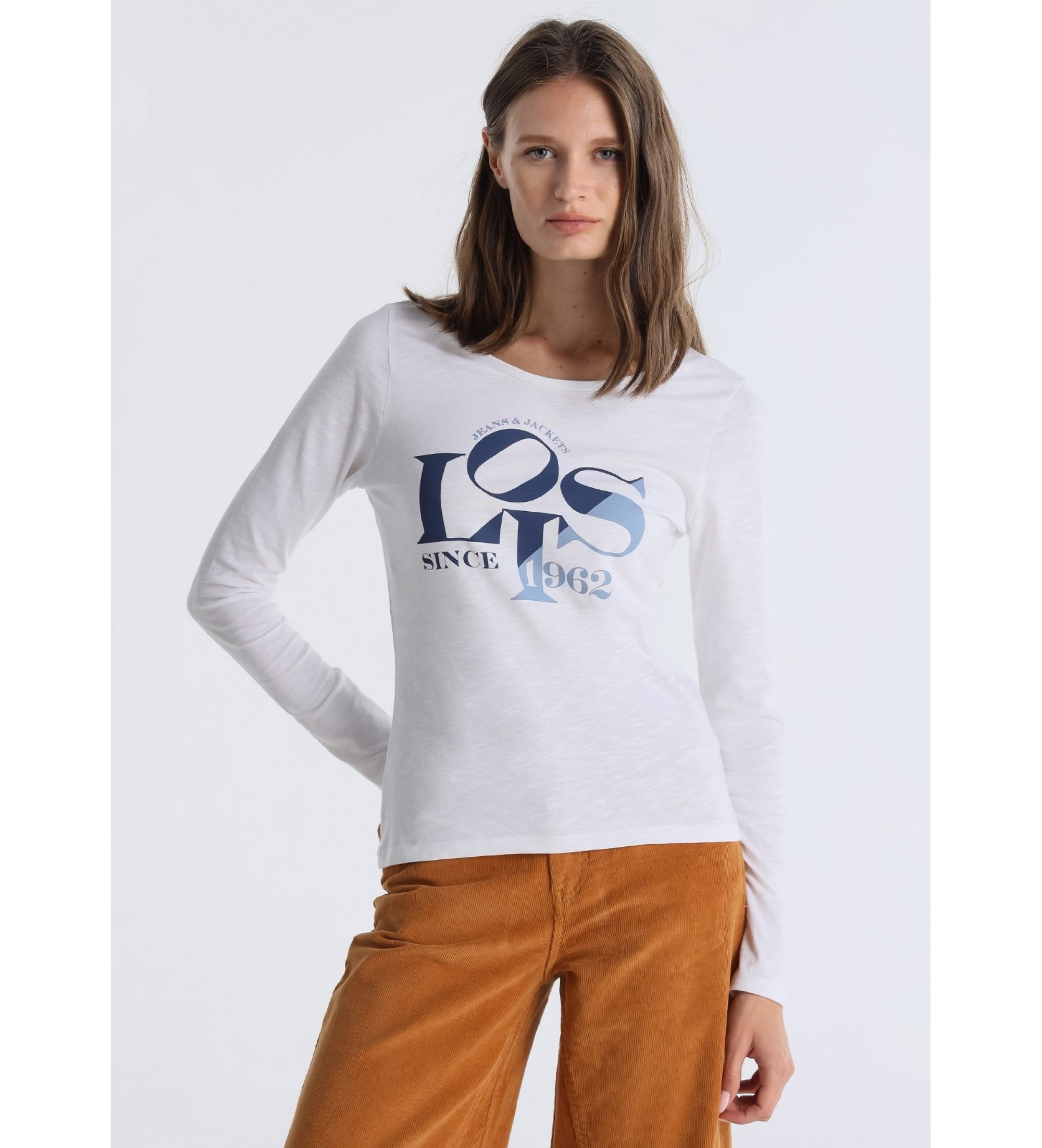 Lois Jeans Camiseta Paris Neo blanca