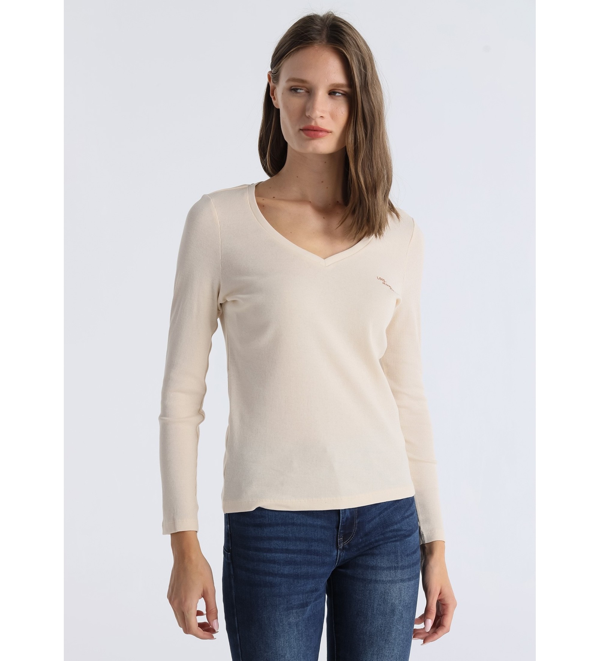 Lois Jeans Camiseta Sydra Kaia beige