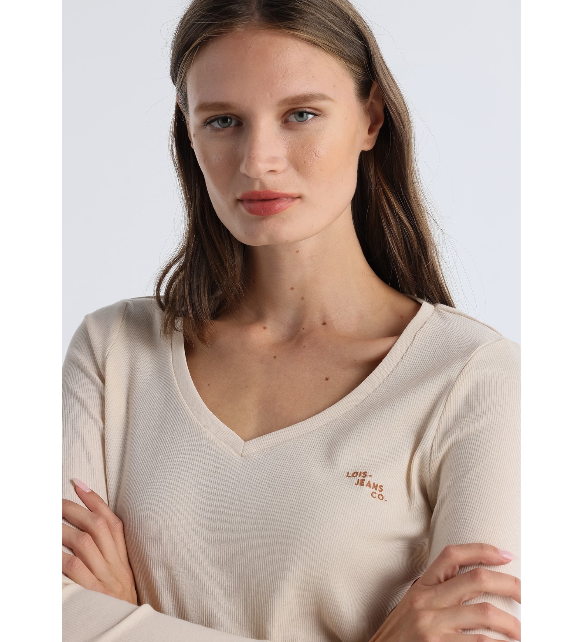 Lois Jeans Camiseta Sydra Kaia beige
