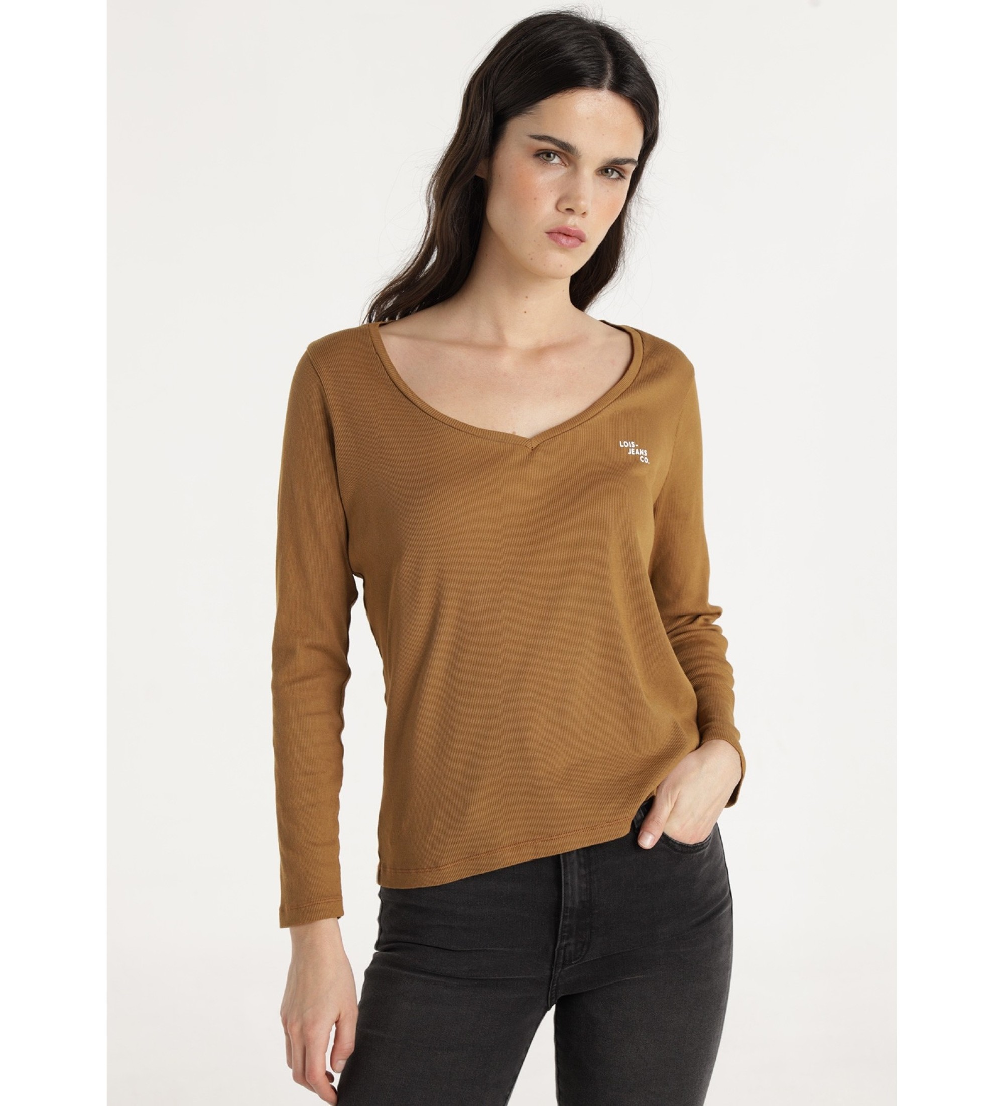 Lois Jeans Camiseta Sydra Kaia marrn